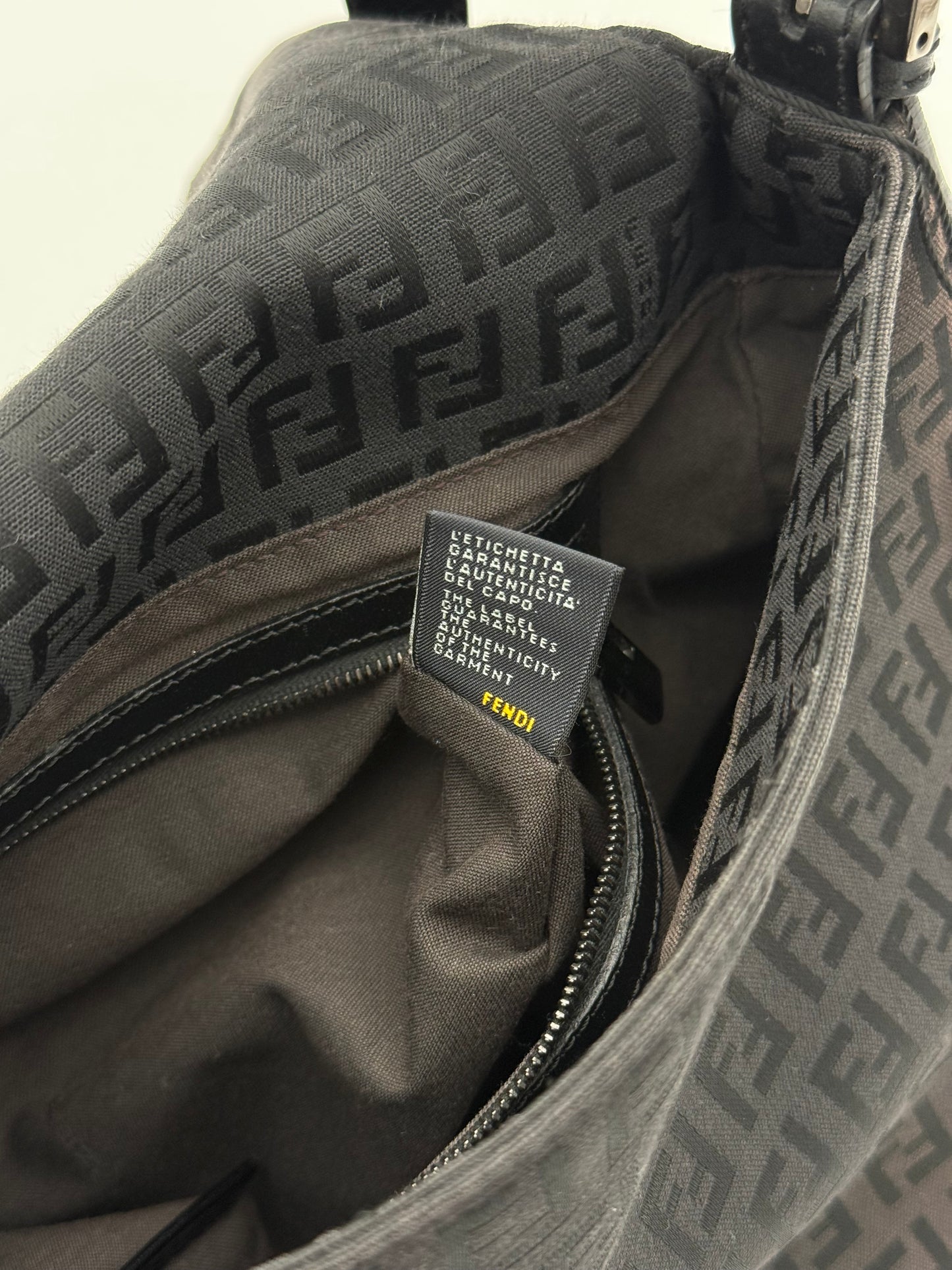 Fendi Mama Baguette Zucca Shoulder Bag