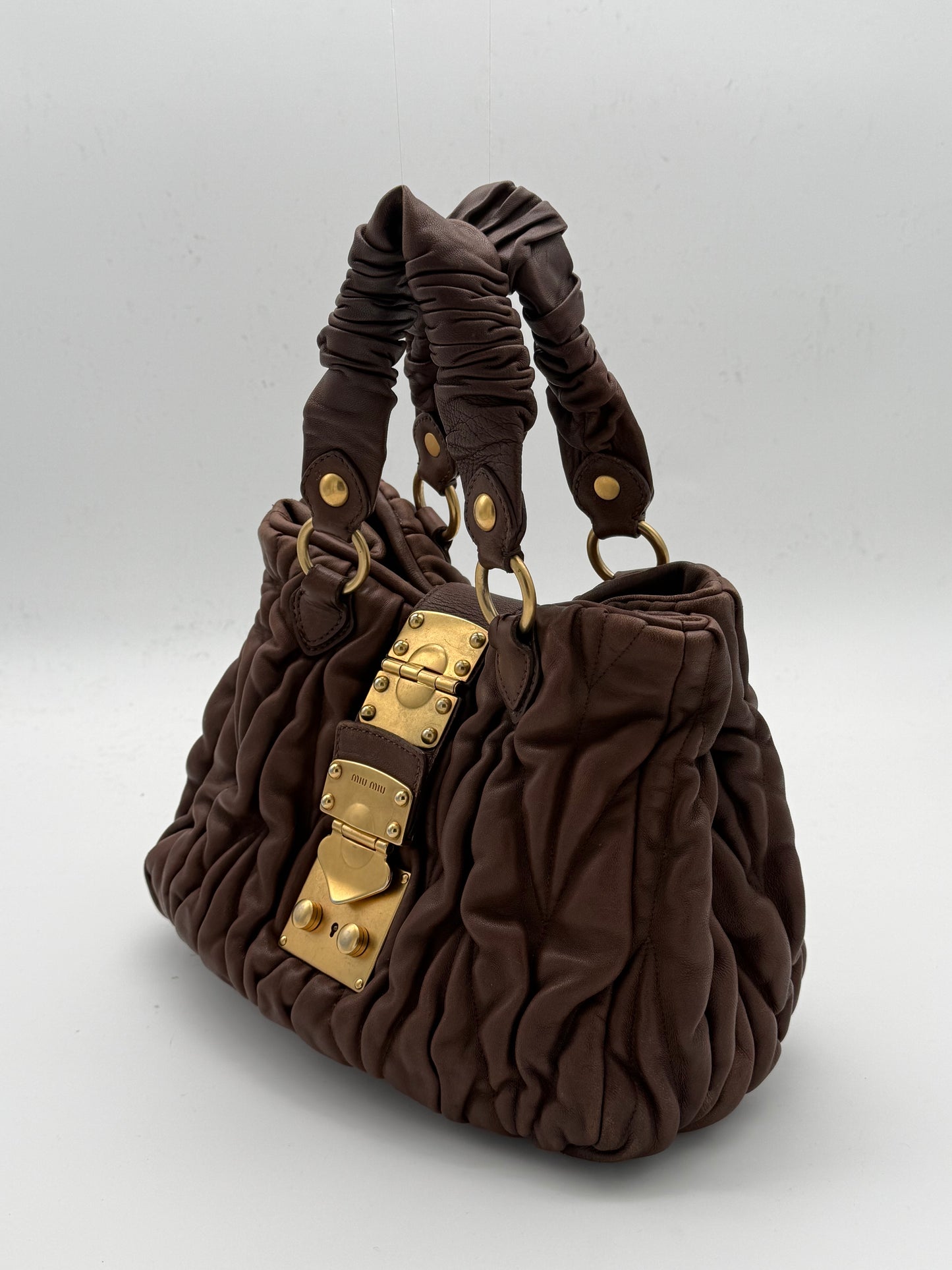Miu Miu Matelassé Leather Handbag