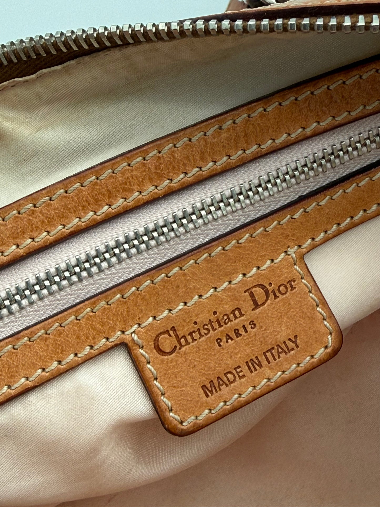 Dior Romantic Barrel Bag Brown Cannage Leather