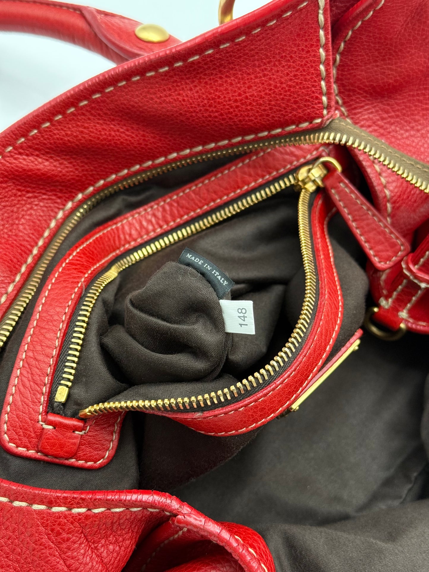 Miu Miu Vitello Lux Bauletto Tote