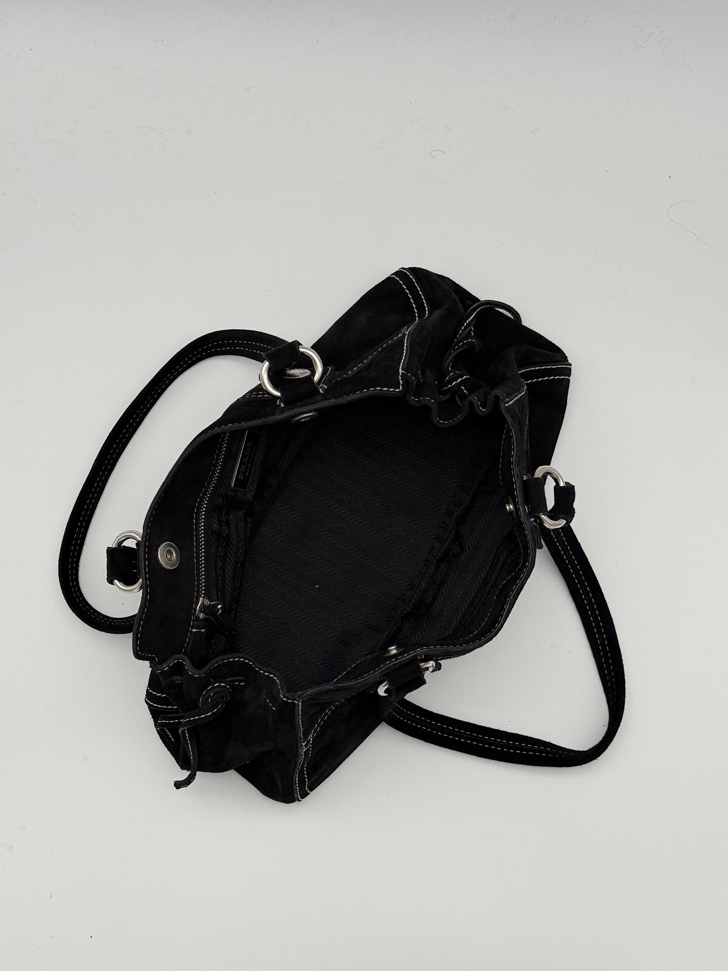 Prada Suede Shoulder Bag