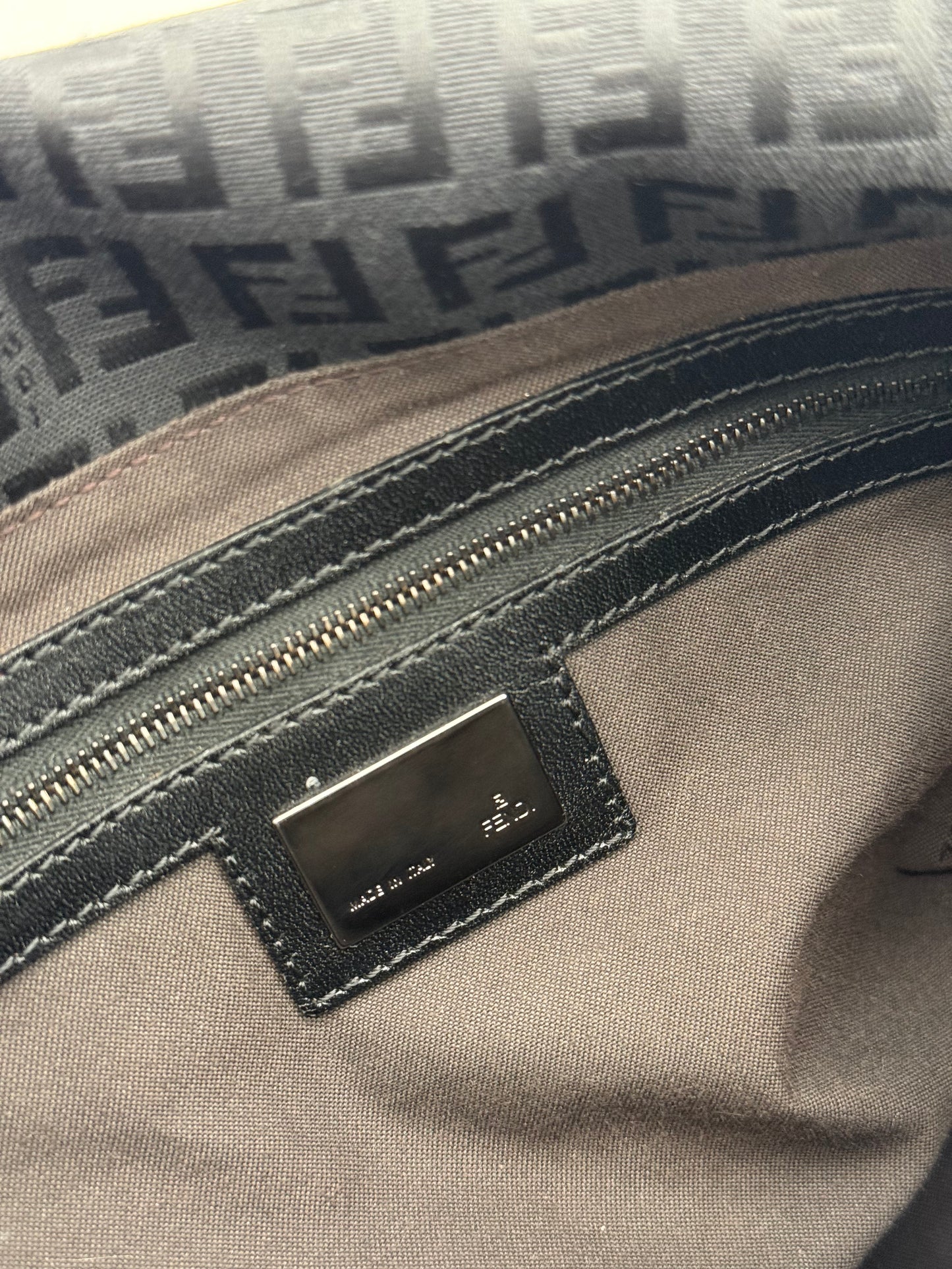 Fendi Mama Baguette Zucca Shoulder Bag