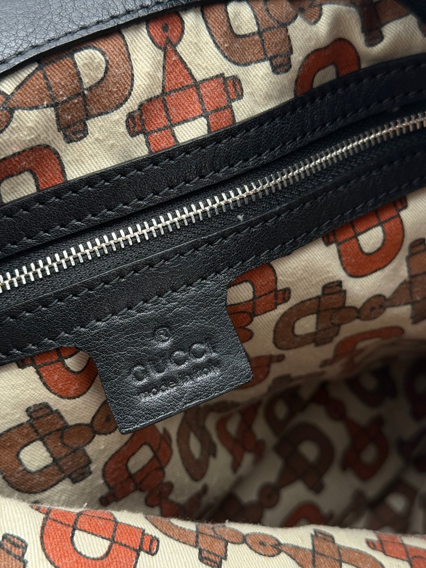 Gucci Indy Leather Hobo Bag