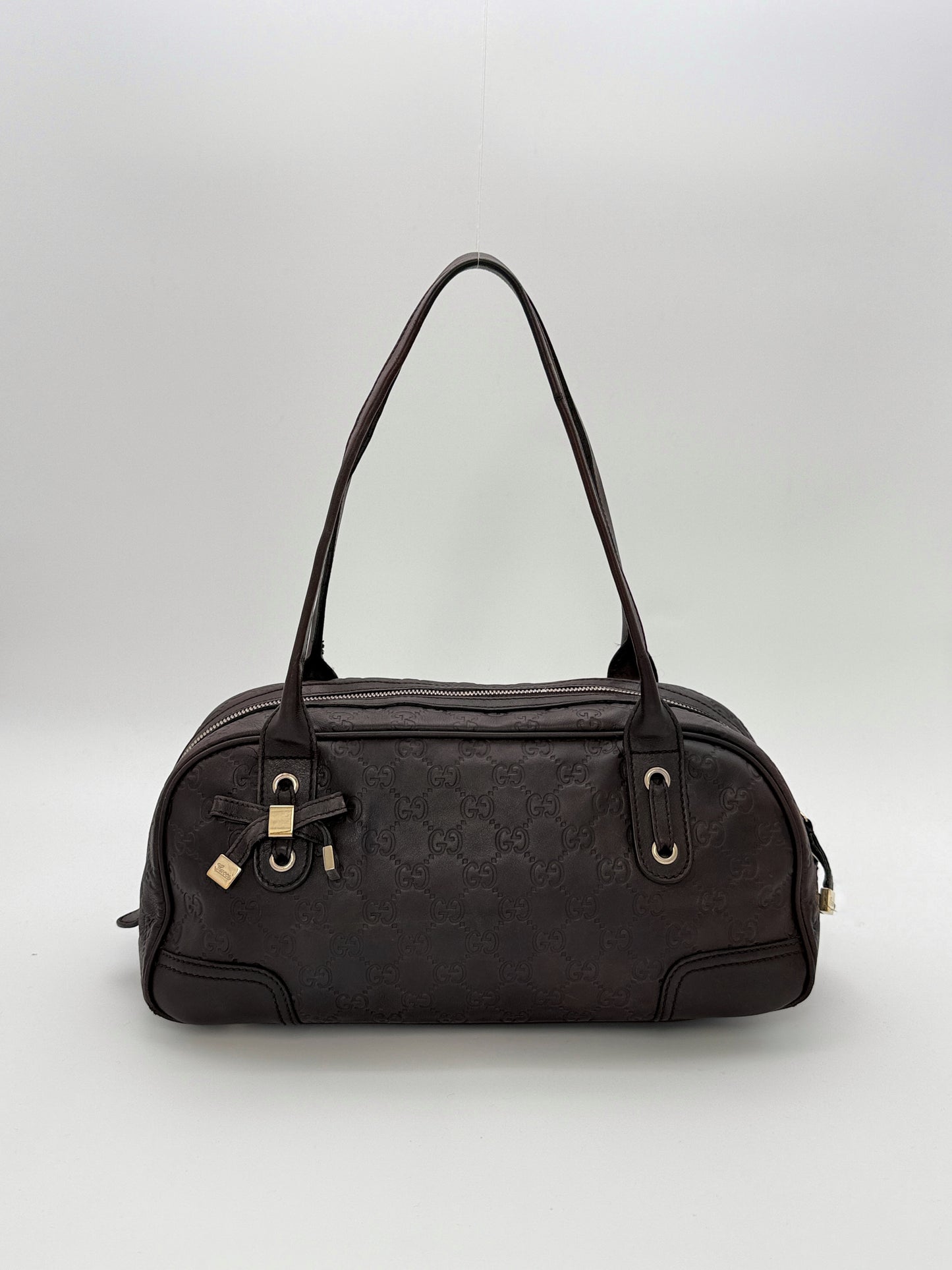 Gucci Princy Dark Burgundy GG Leather Bag