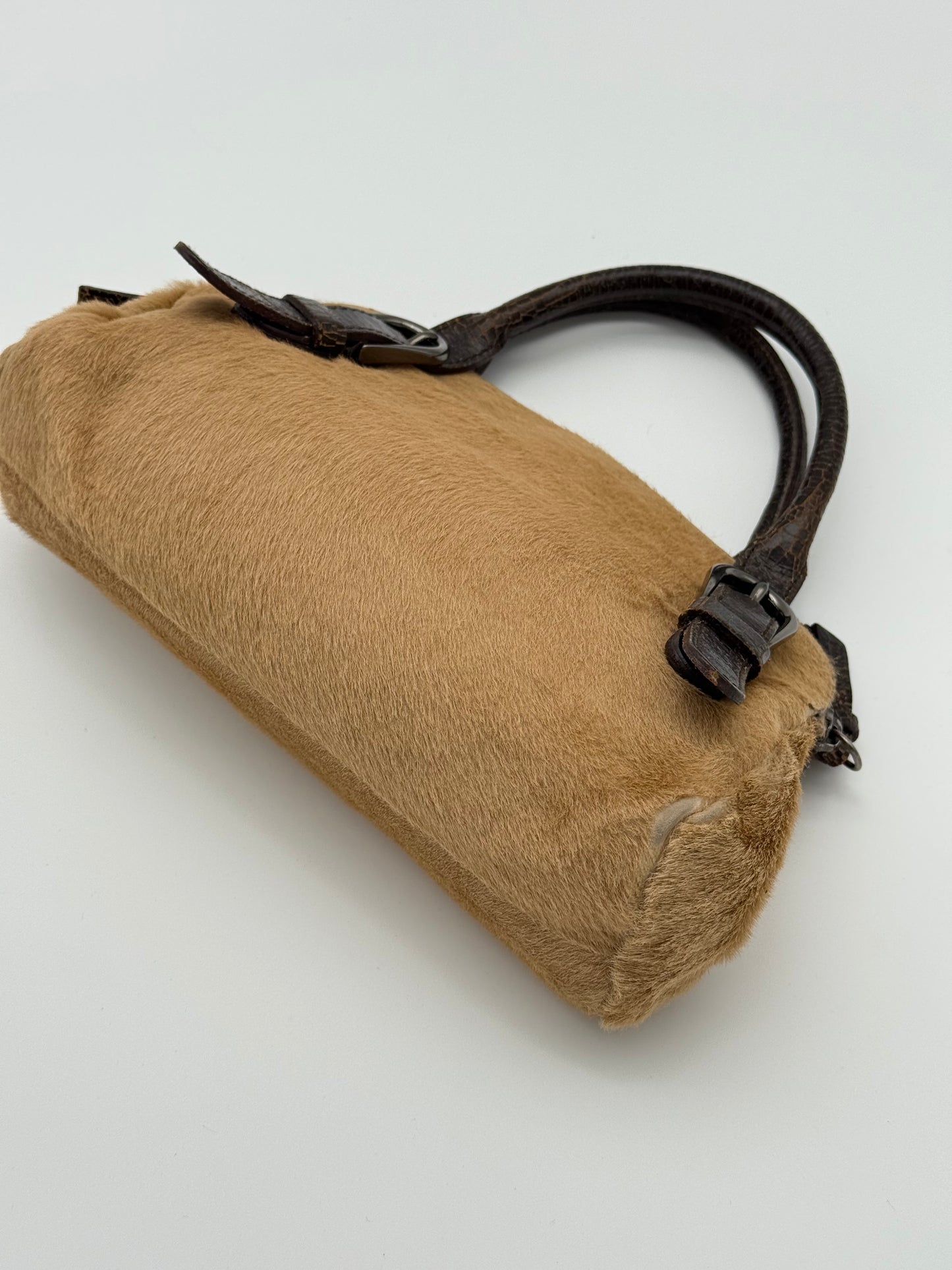Miu Miu Brown Pony Hair Handbag