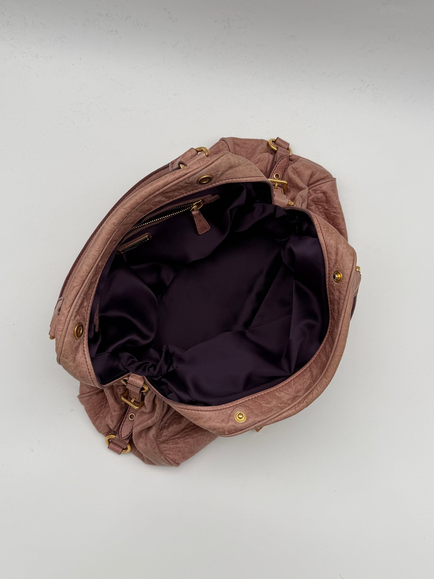 Miu Miu Leather Top Handle Bag