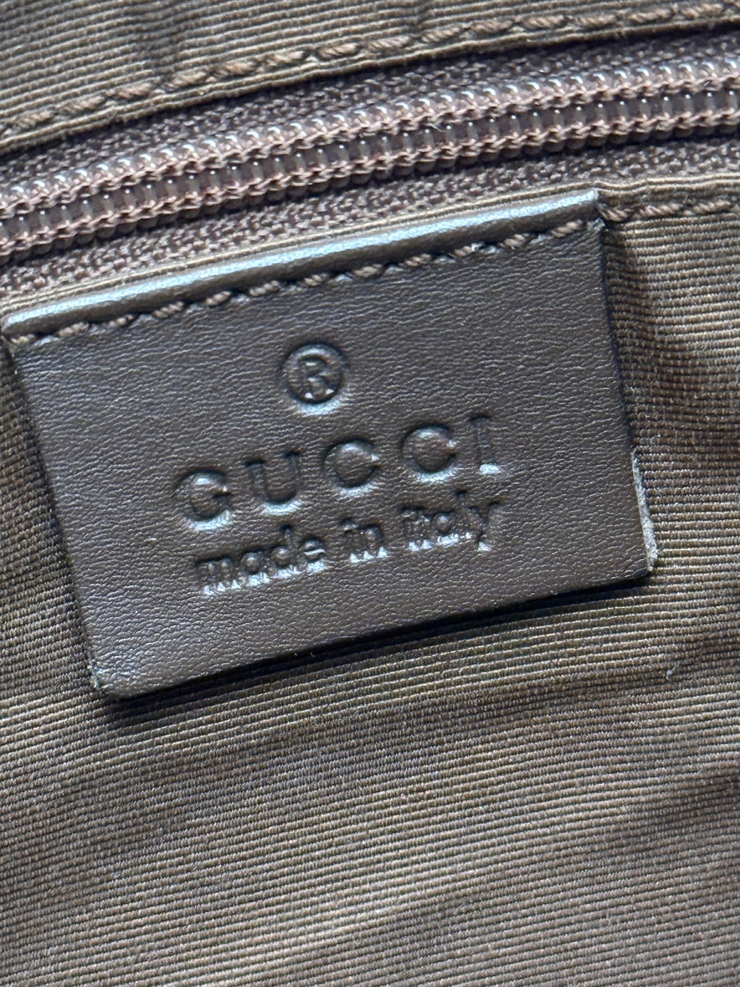 Gucci GG Canvas Hobo Bag Brown