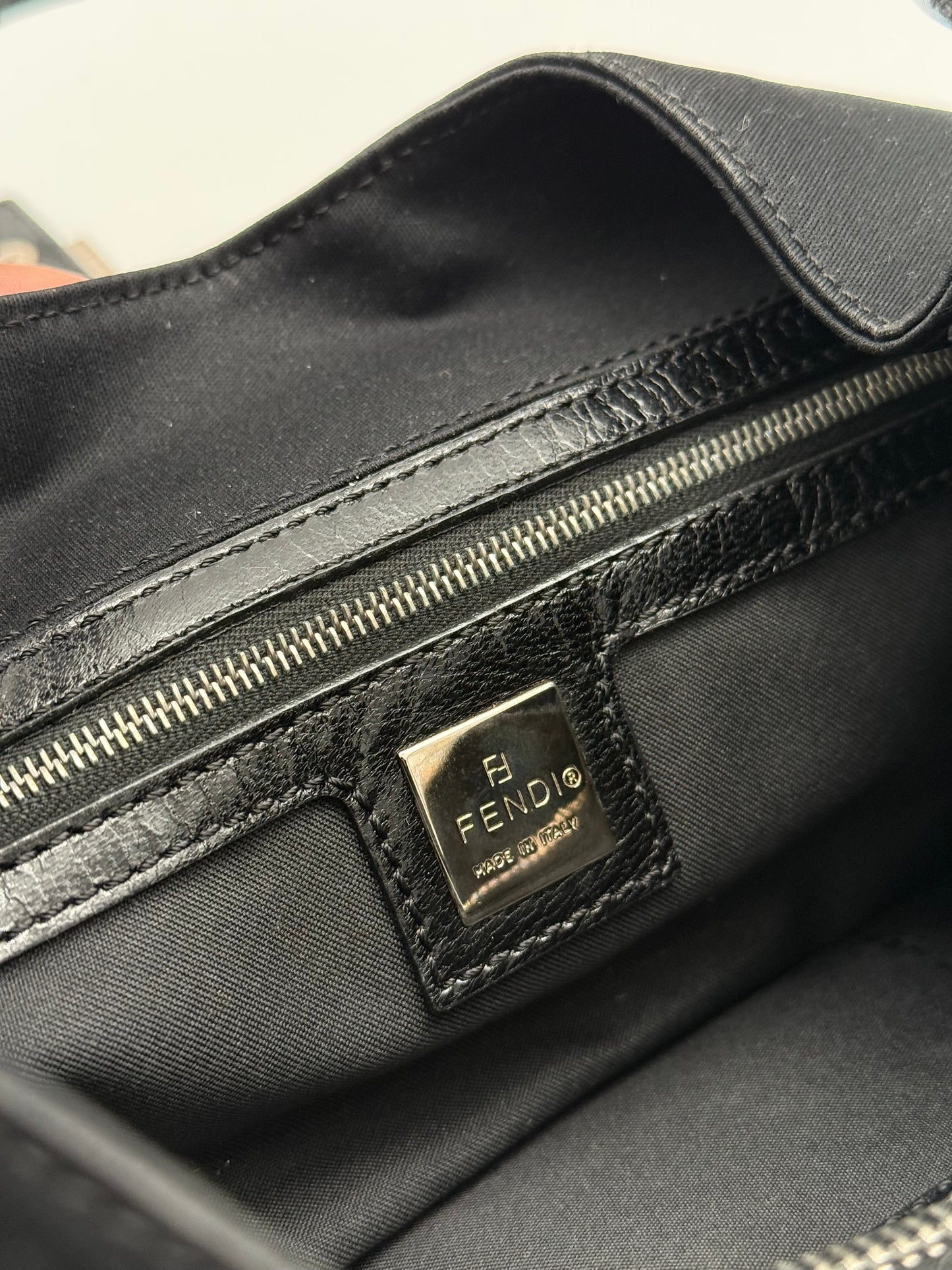 Fendi Baguette canvas Nylon HandBag