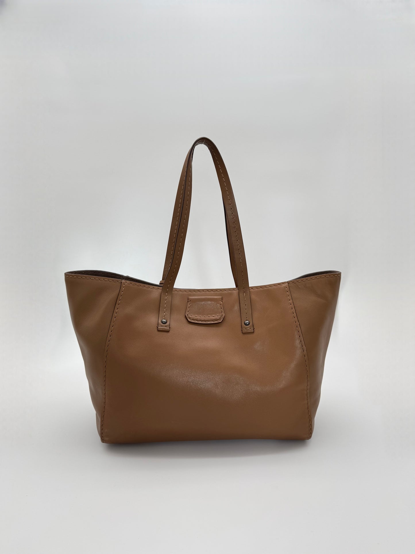 Miu Miu Vintage Montana Calf Leather Tote Bag