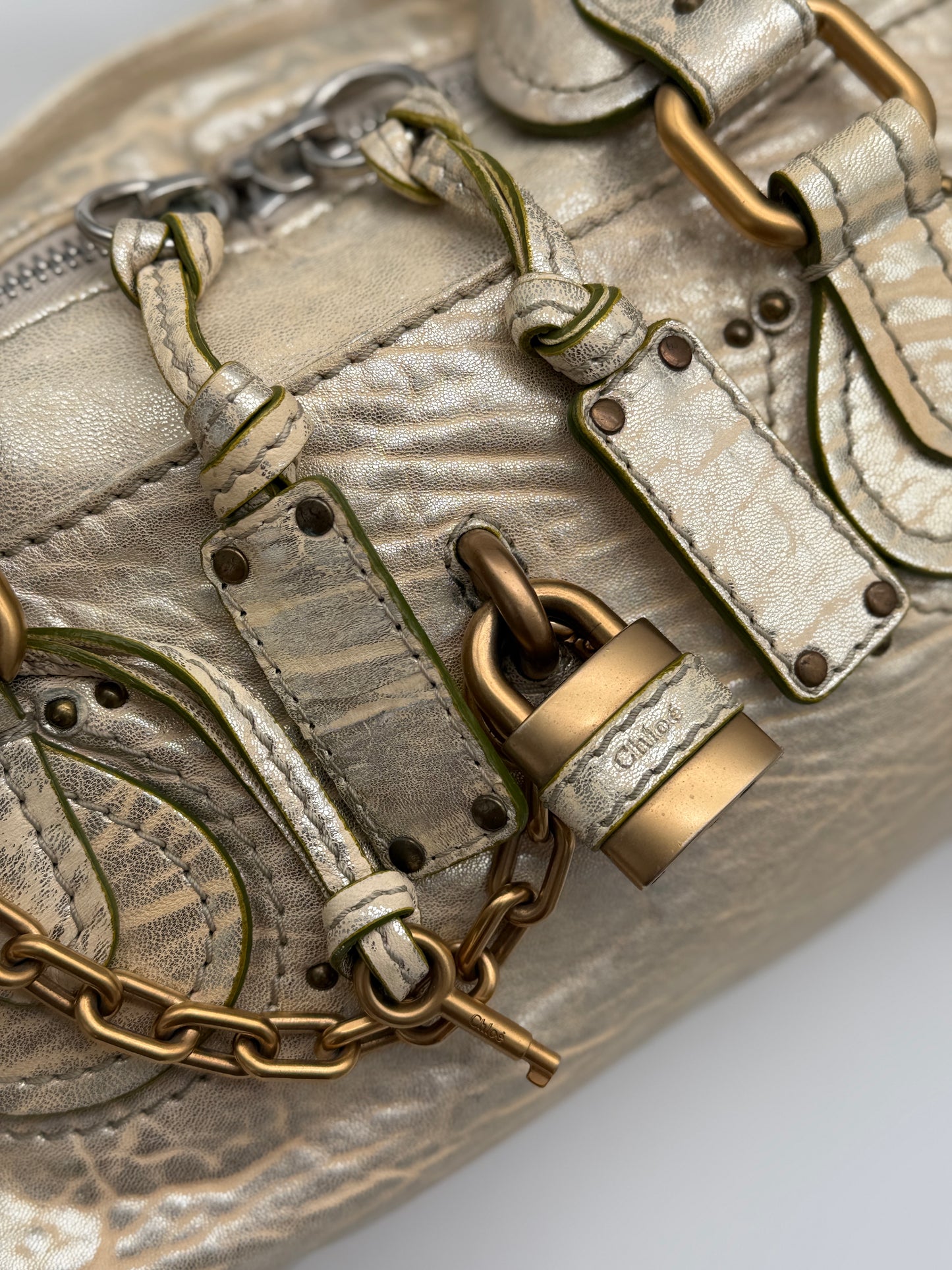 Chloé Paddington Metallic Gold Bag