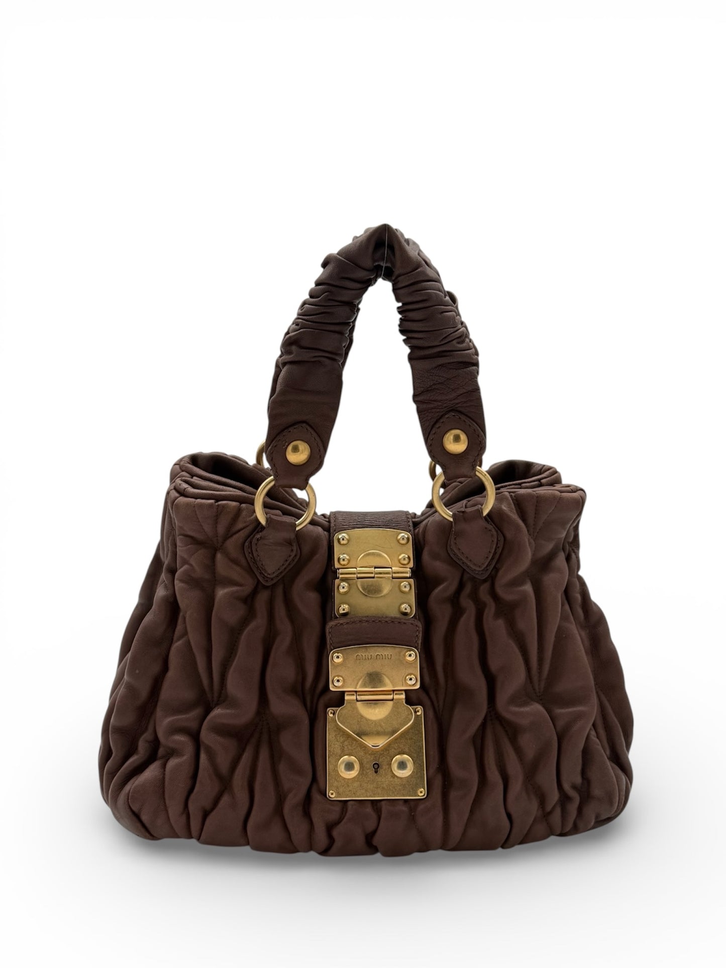 Miu Miu Matelassé Leather Handbag
