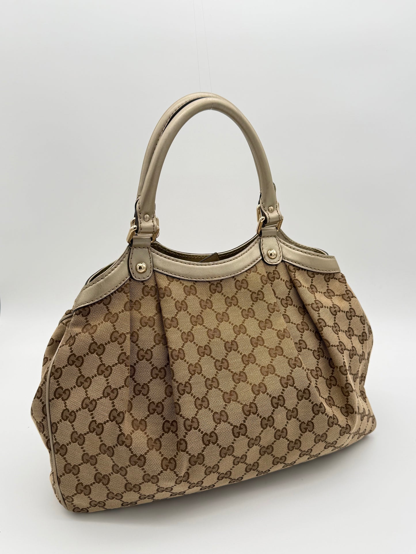 Gucci Sukey Large GG Canvas Bag