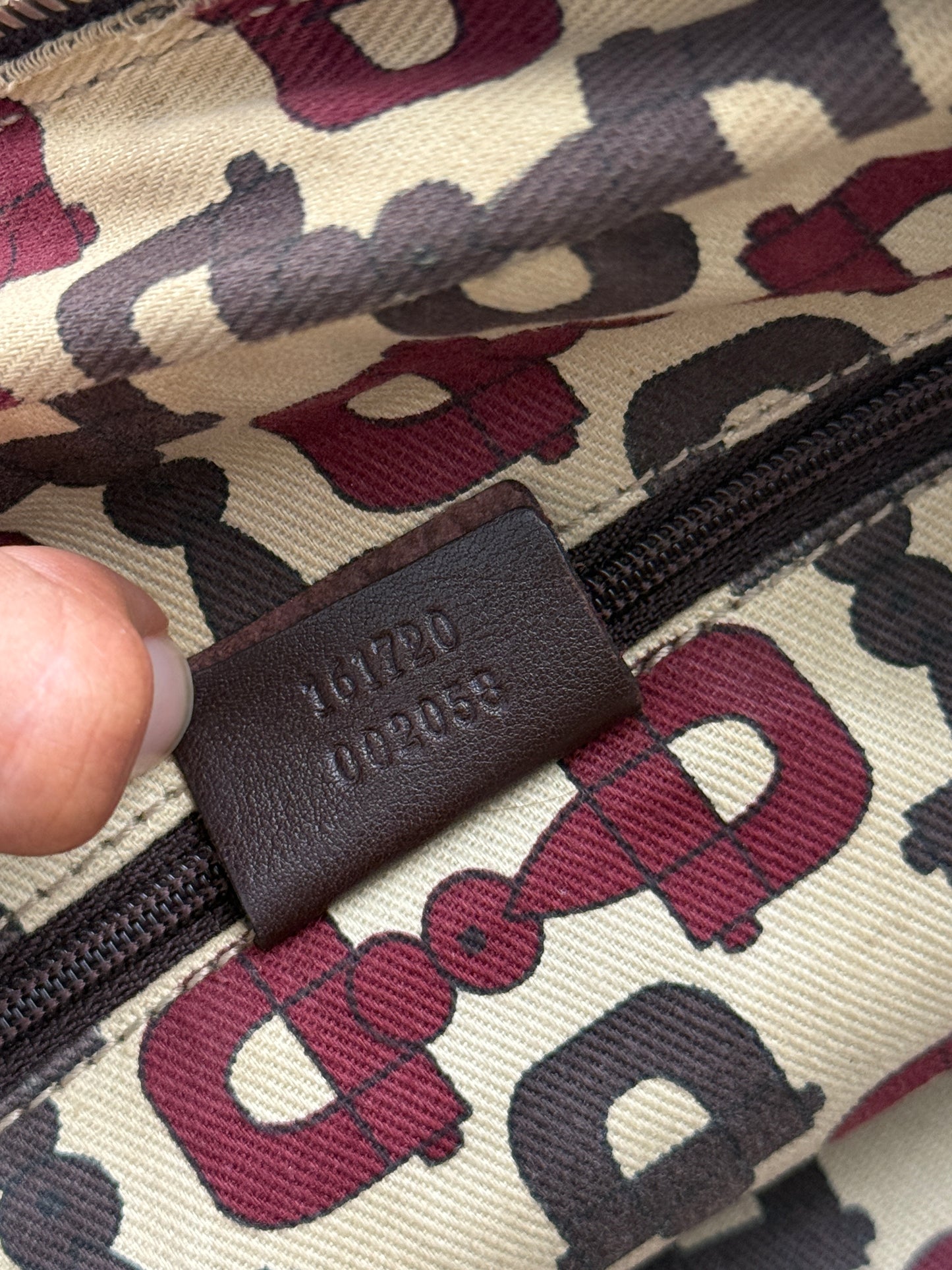 Gucci Princy Dark Burgundy GG Leather Bag
