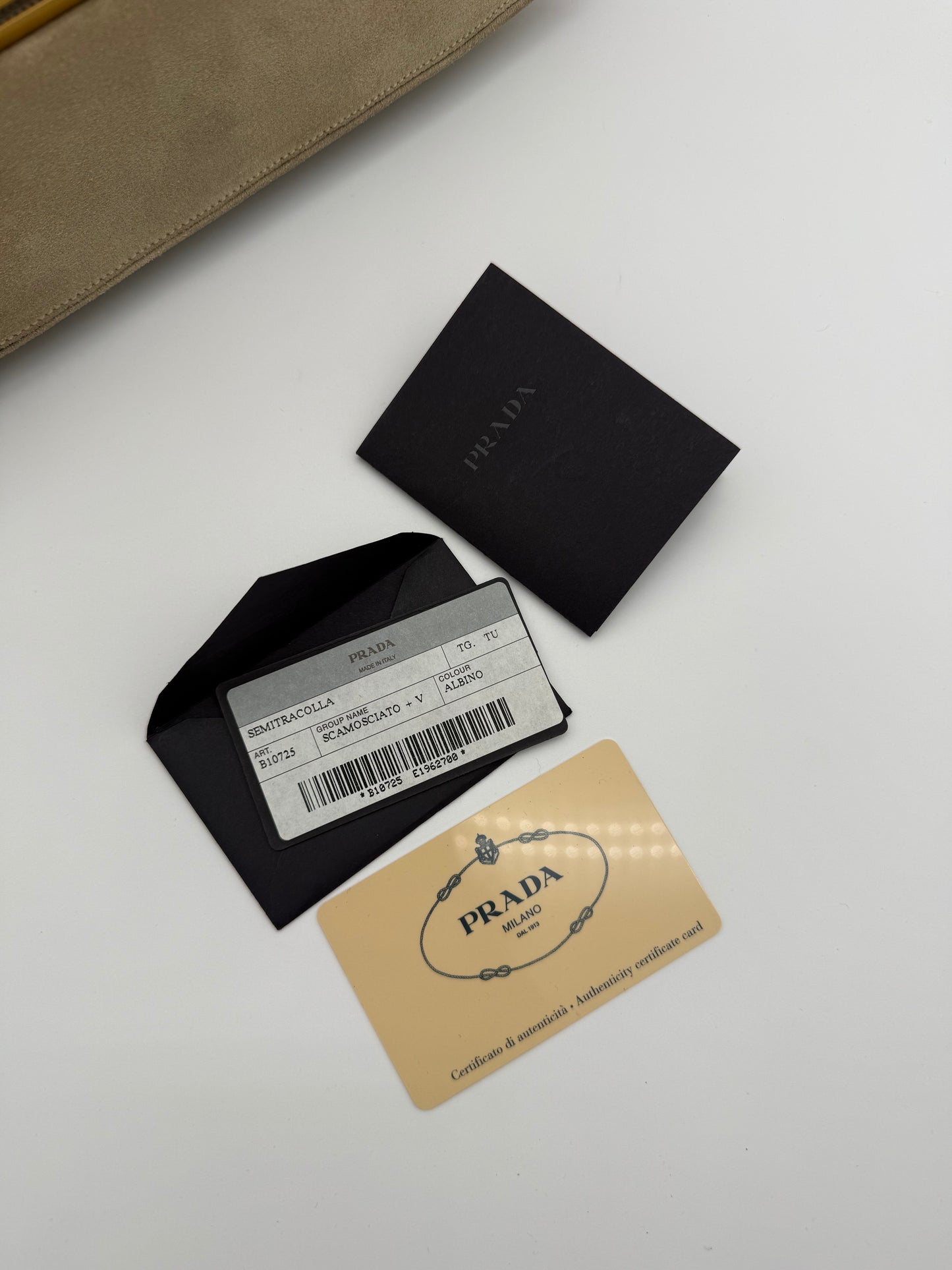 Prada Scamosciato Suede Shoulder Bag
