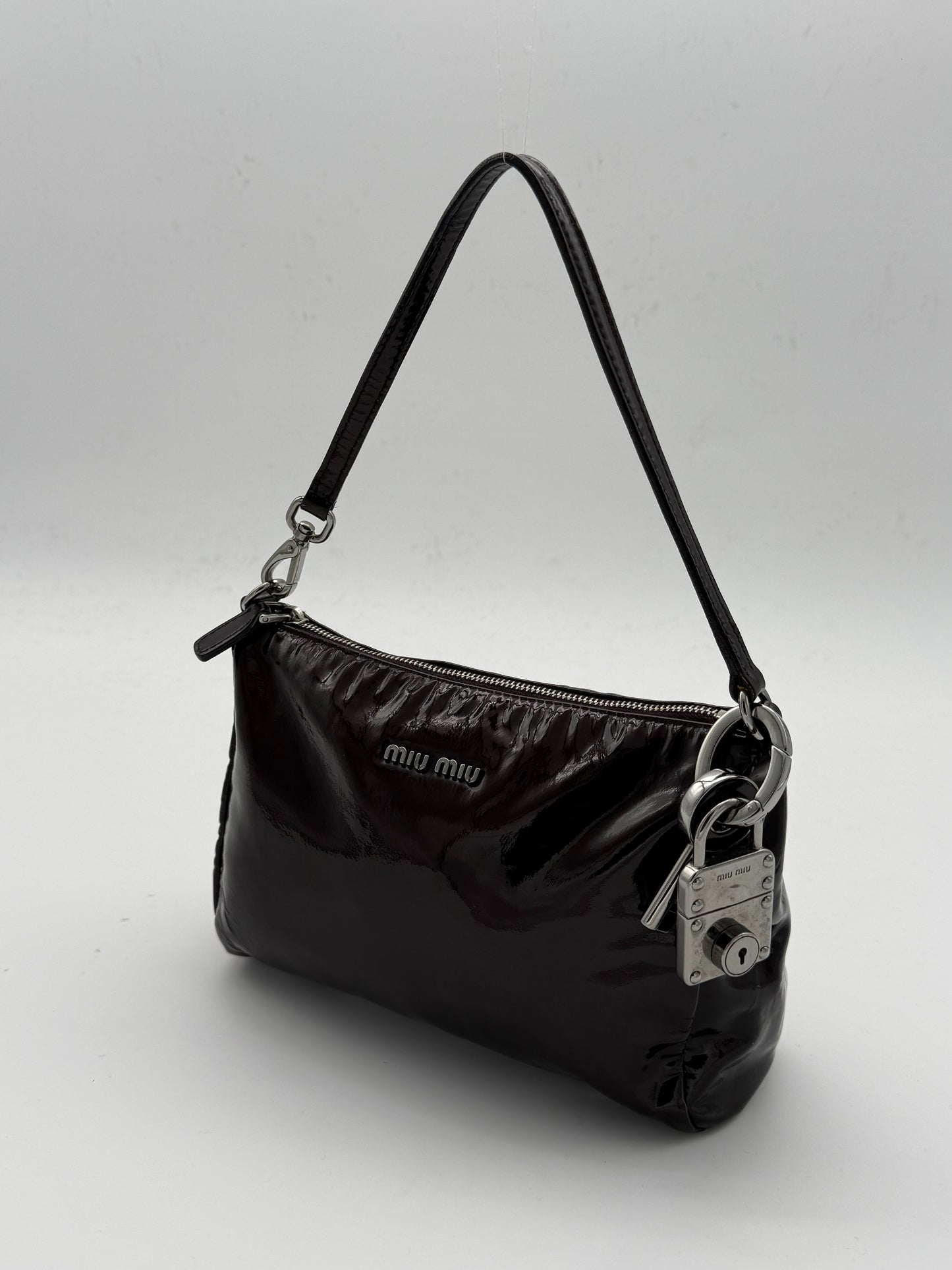 Miu Miu Patent Leather Shoulder Bag