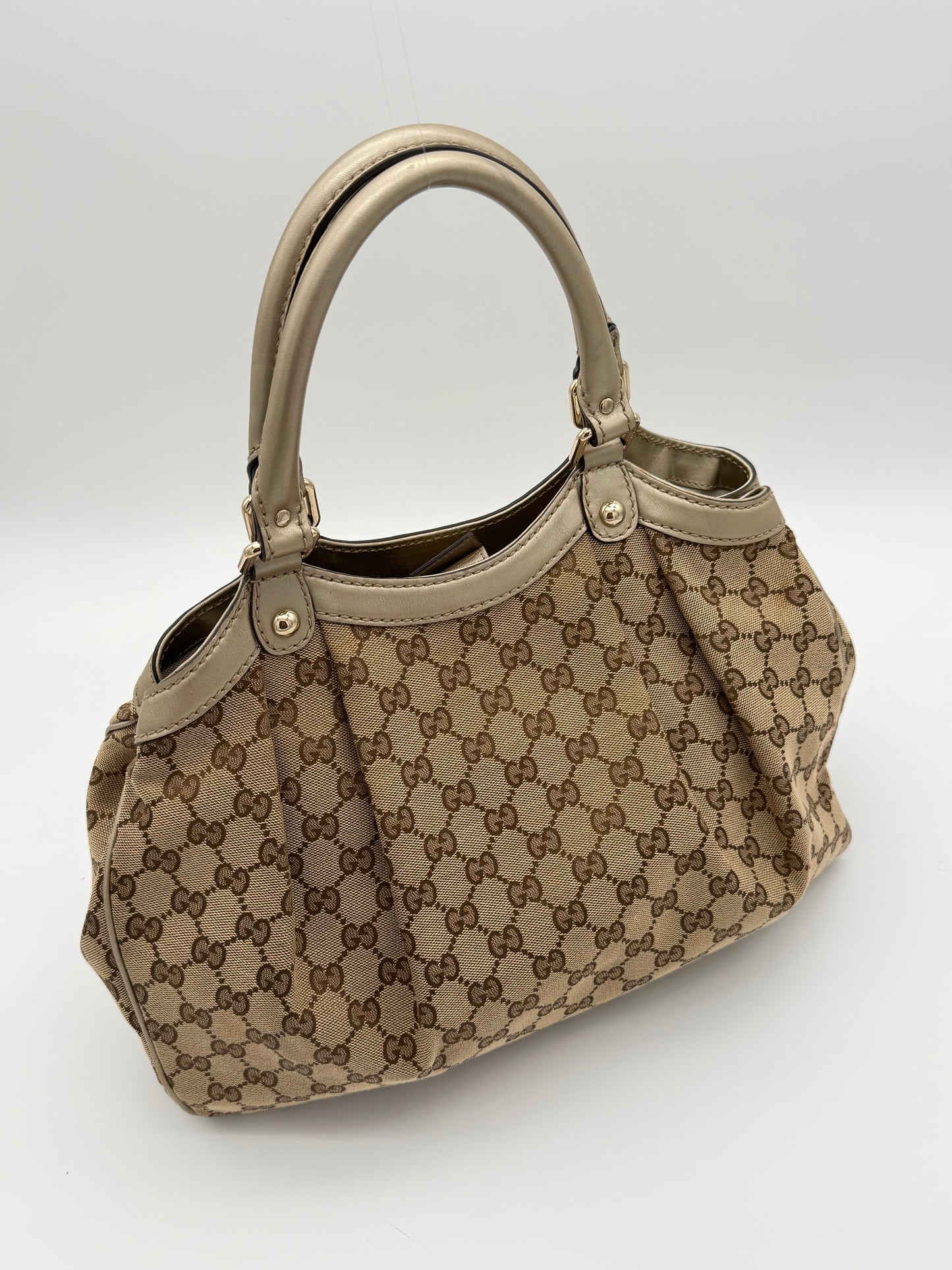 Gucci Sukey Large GG Canvas Bag