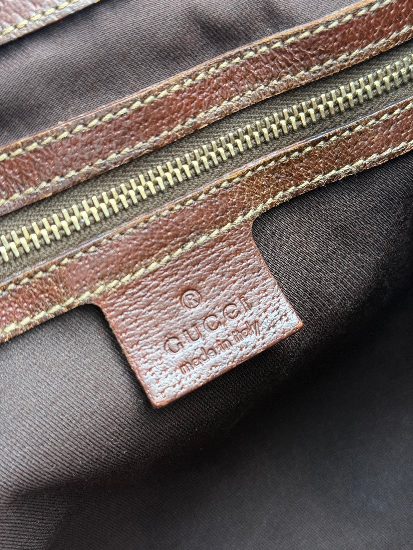 Gucci Monogram Canvas Shoulder Bag