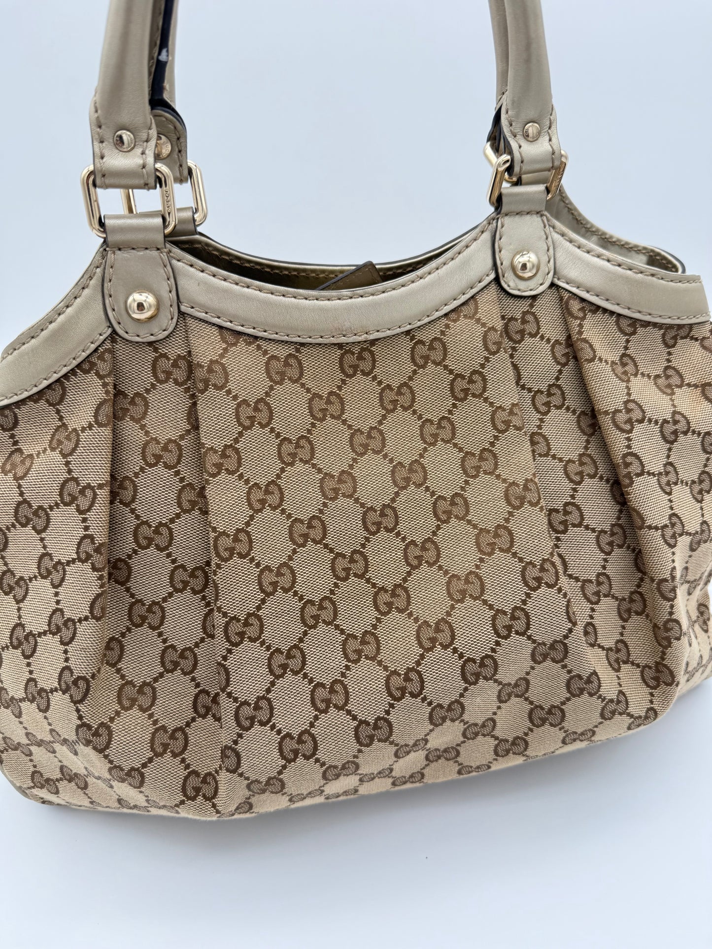 Gucci Sukey Large GG Canvas Bag