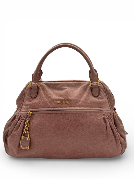 Miu Miu Leather Top Handle Bag