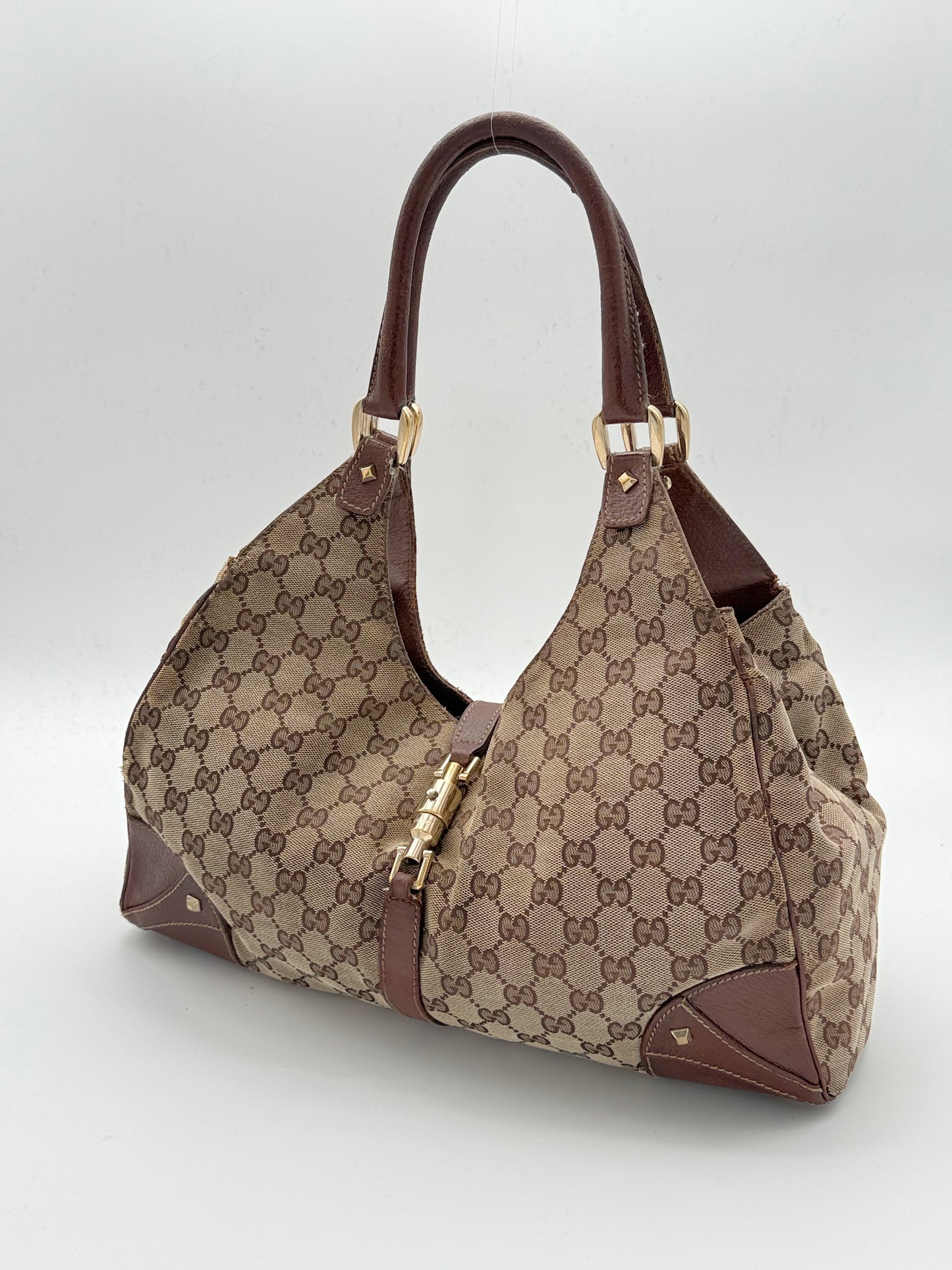 Gucci Monogram Canvas Shoulder Bag
