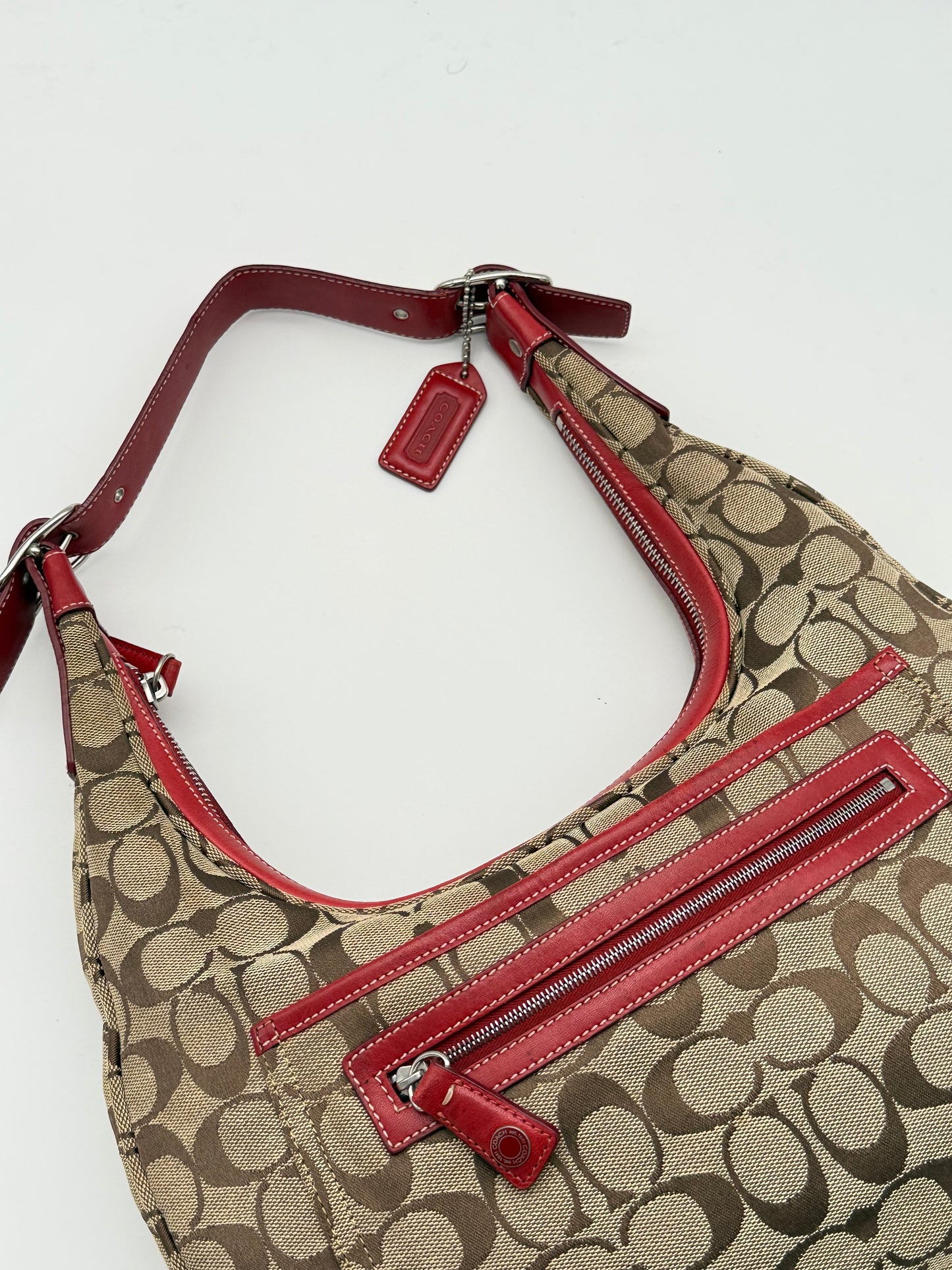 Coach Signature Hobo Shoulder Bag