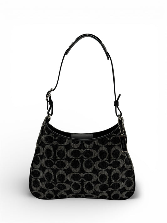 Coach Signature Wool Jacquard Shoulder Bag