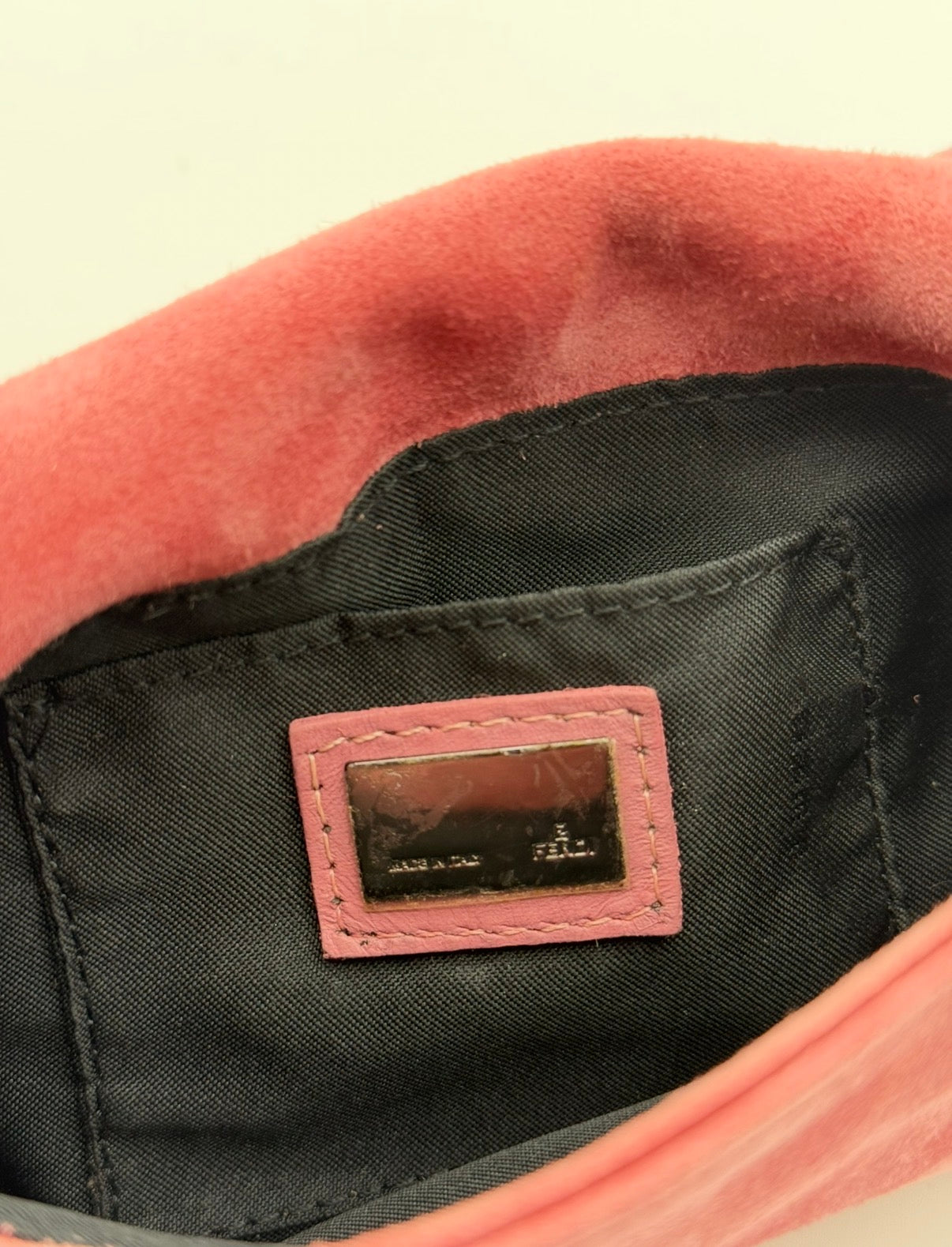 Fendi Baguette Pink Suede