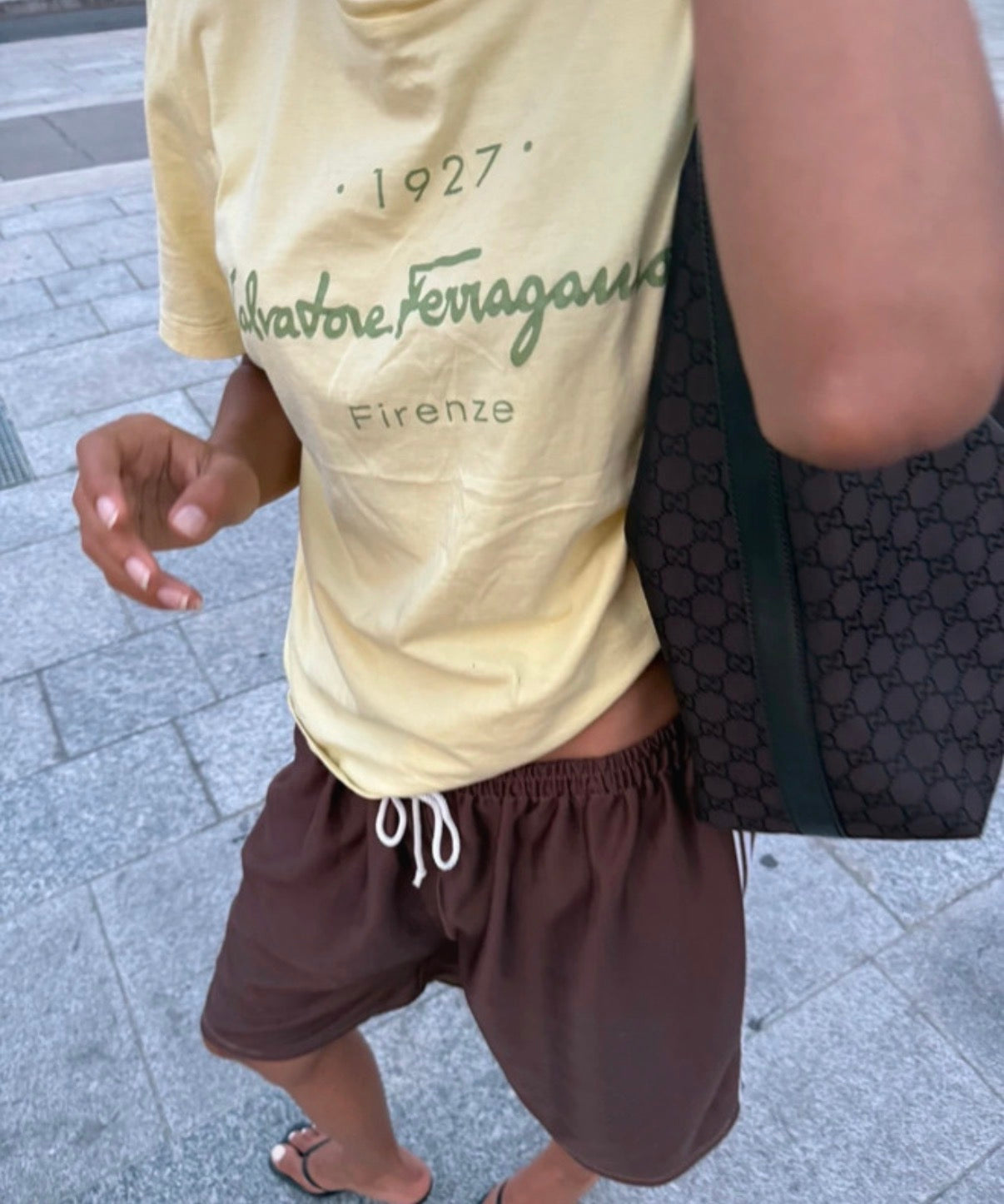 Gucci GG Monogram Hobo Bag Brown