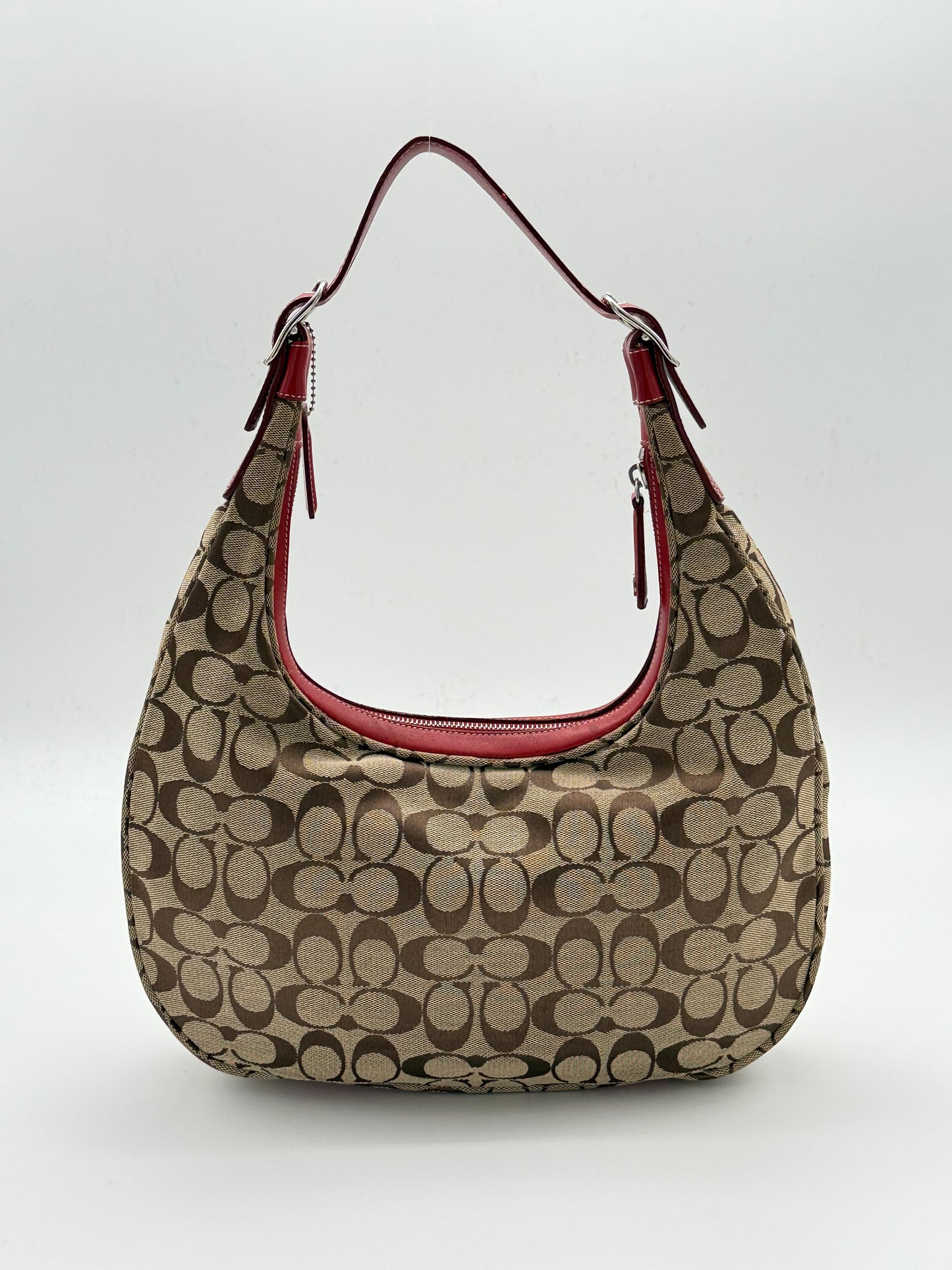 Coach Signature Hobo Shoulder Bag