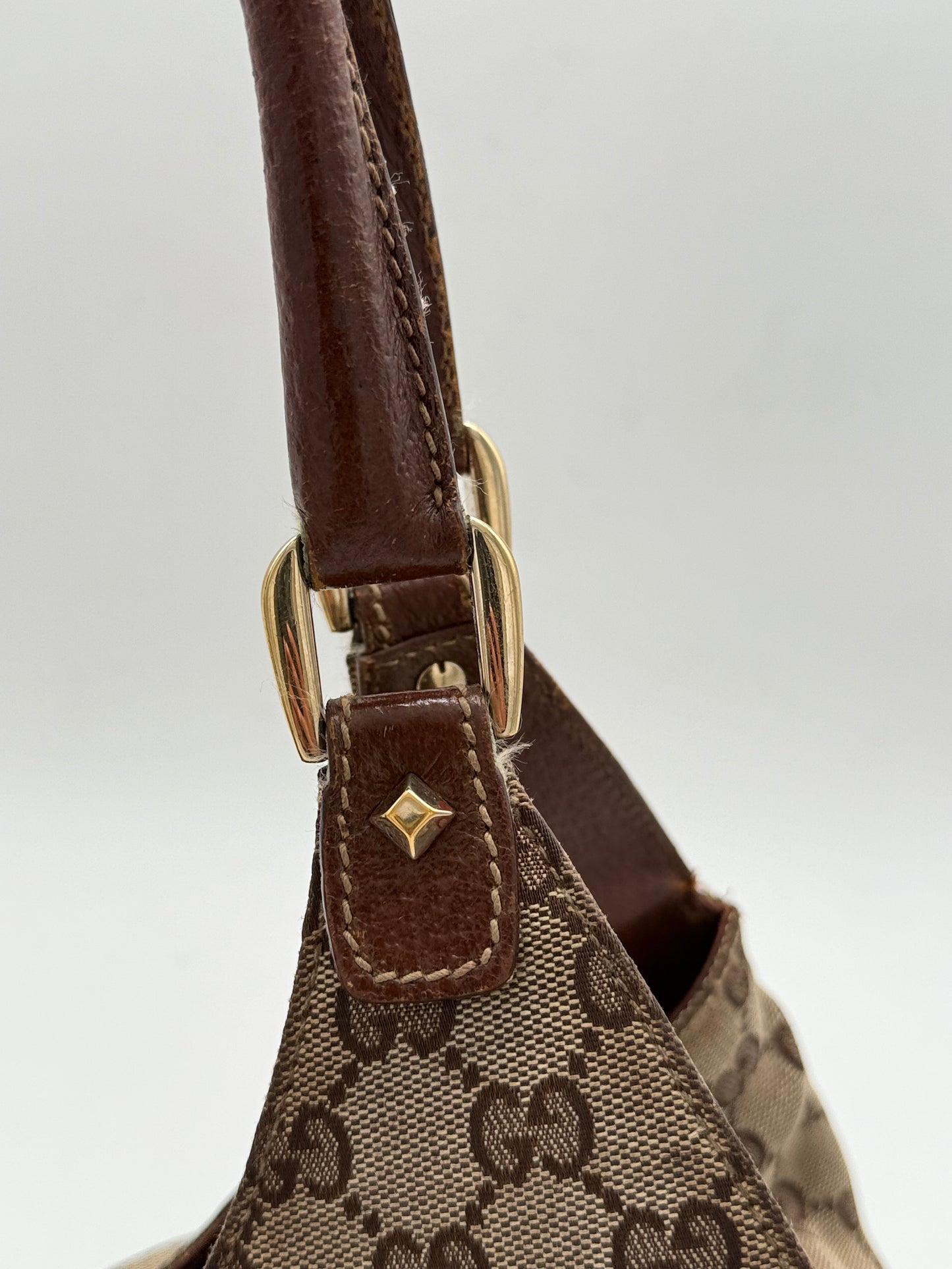 Gucci Monogram Canvas Shoulder Bag