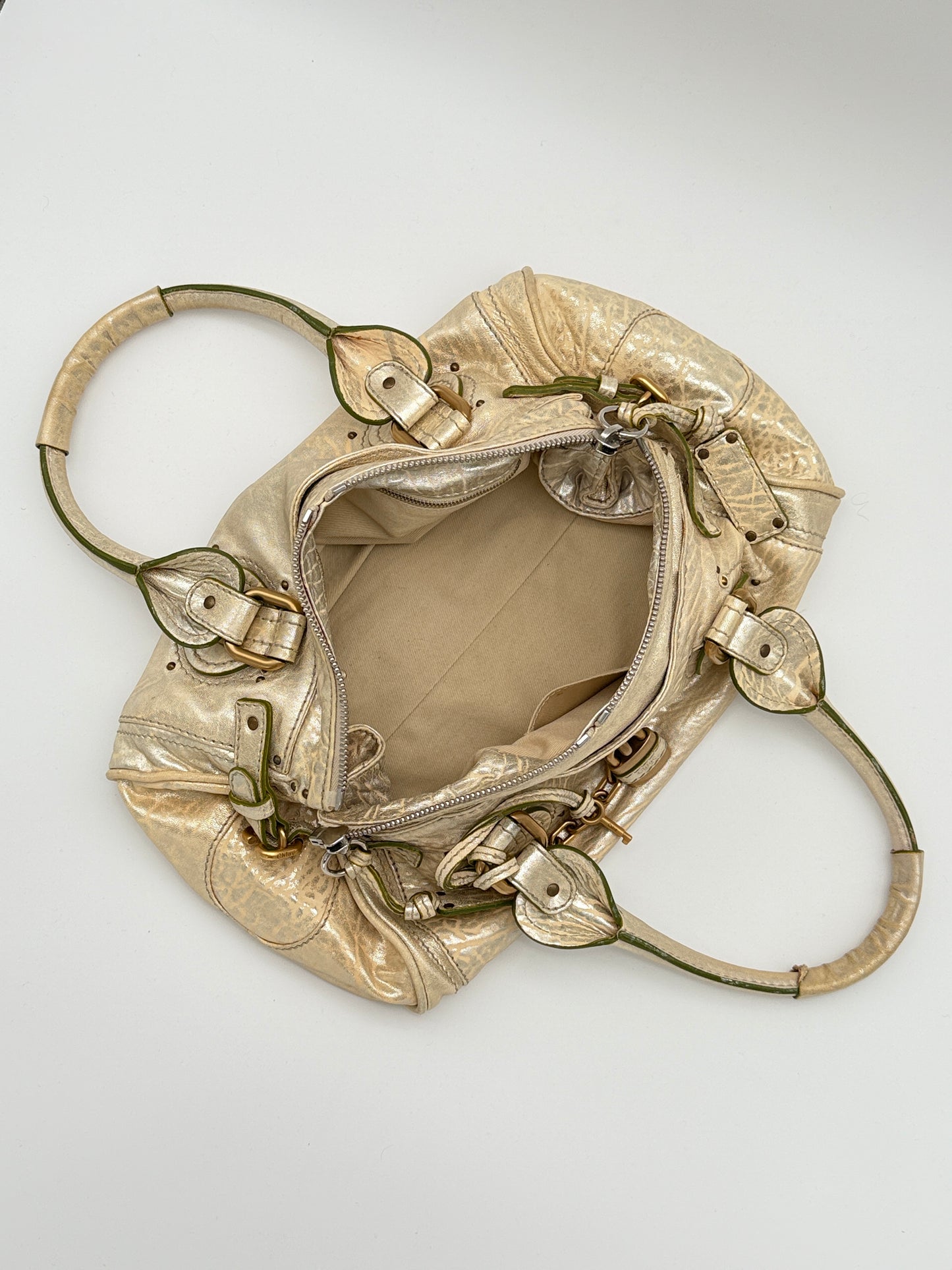Chloé Paddington Metallic Gold Bag