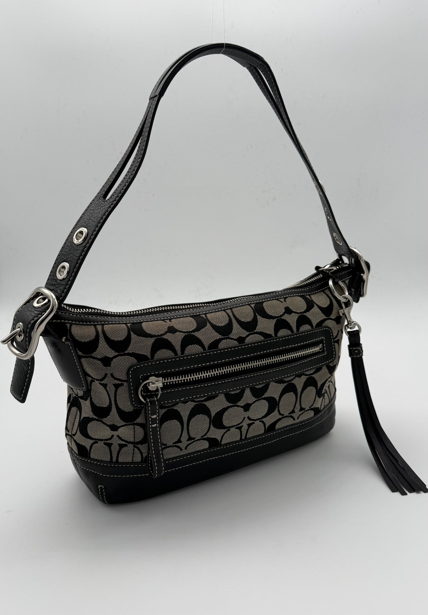 Coach Signature Jacquard Shoulder Bag