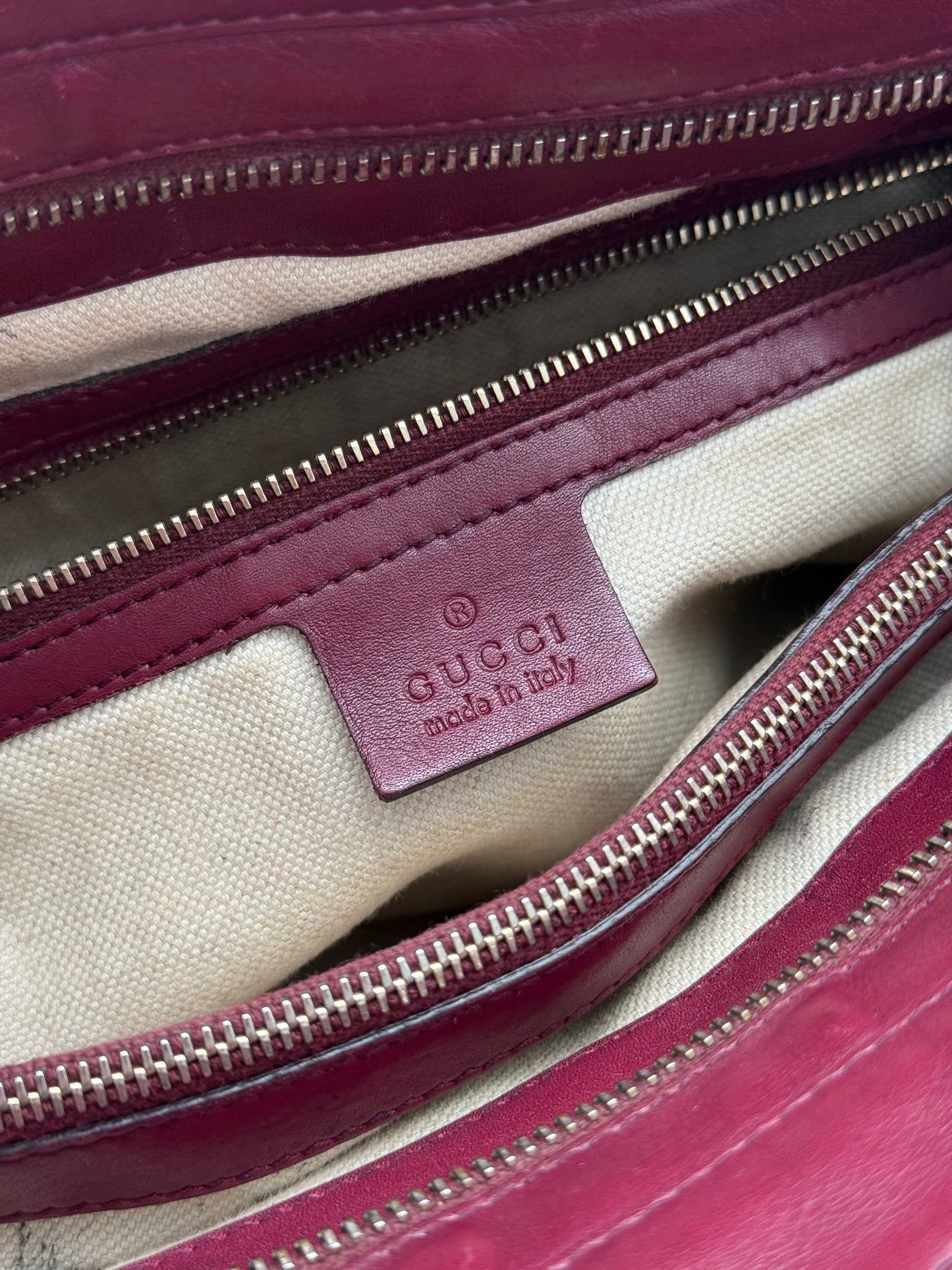 Gucci GG Embossed Leather Tote