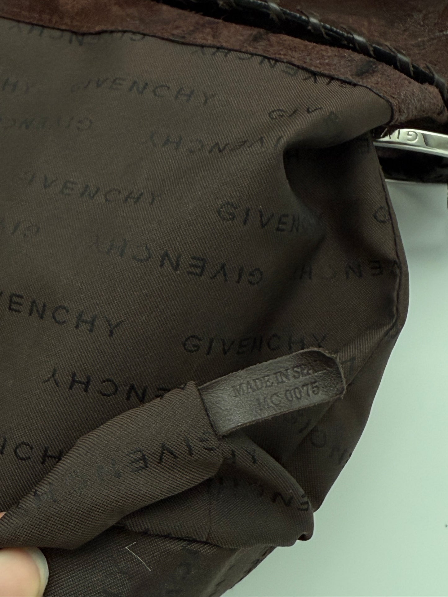 Givenchy burgundy Suede Shoulder Bag