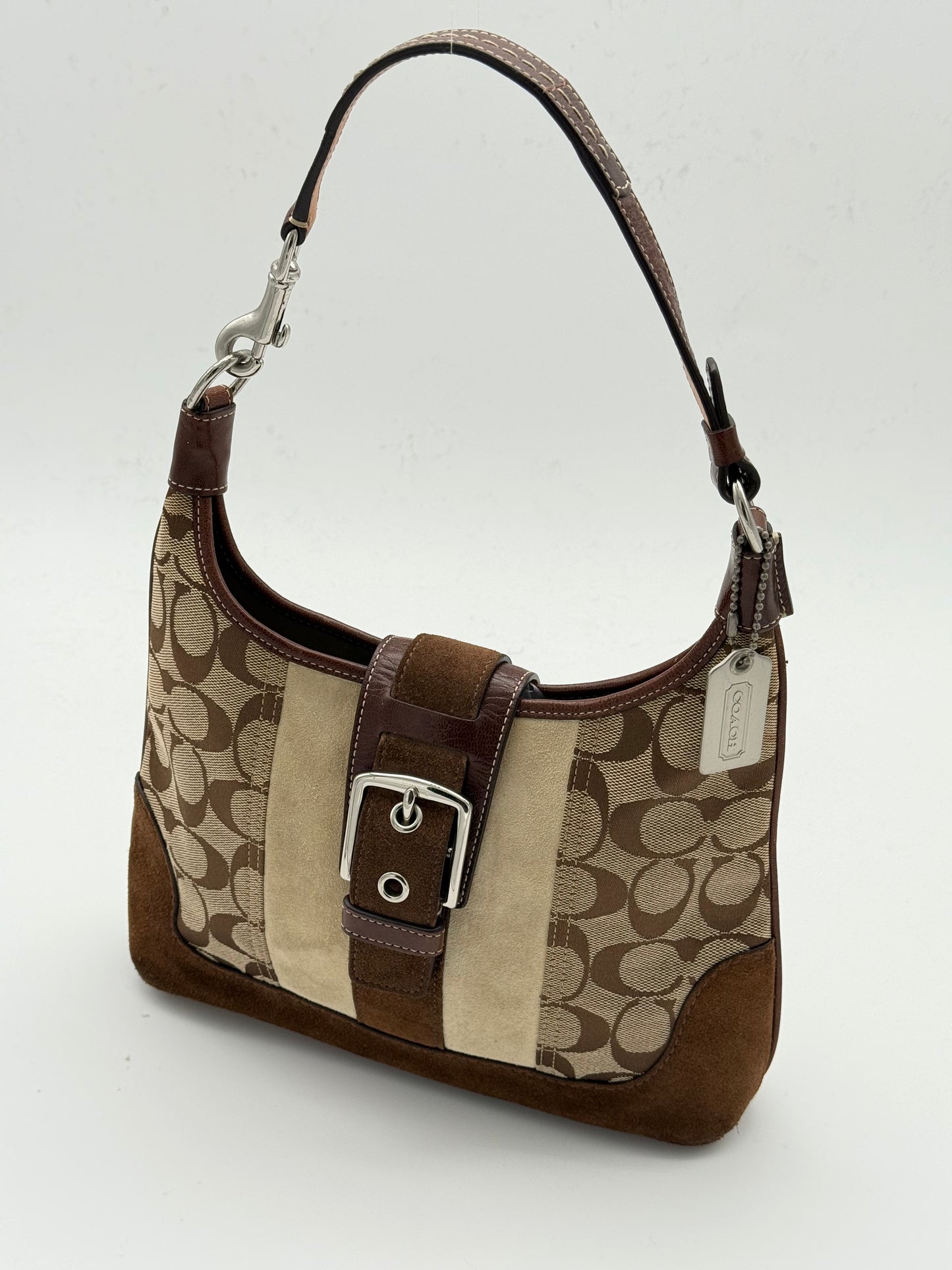 Coach Signature Buckle Shoulder Bag