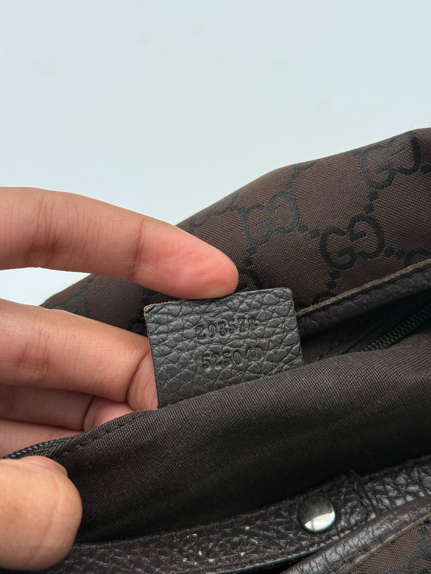 Gucci Abbey GG Monogram Canvas Shoulder Bag