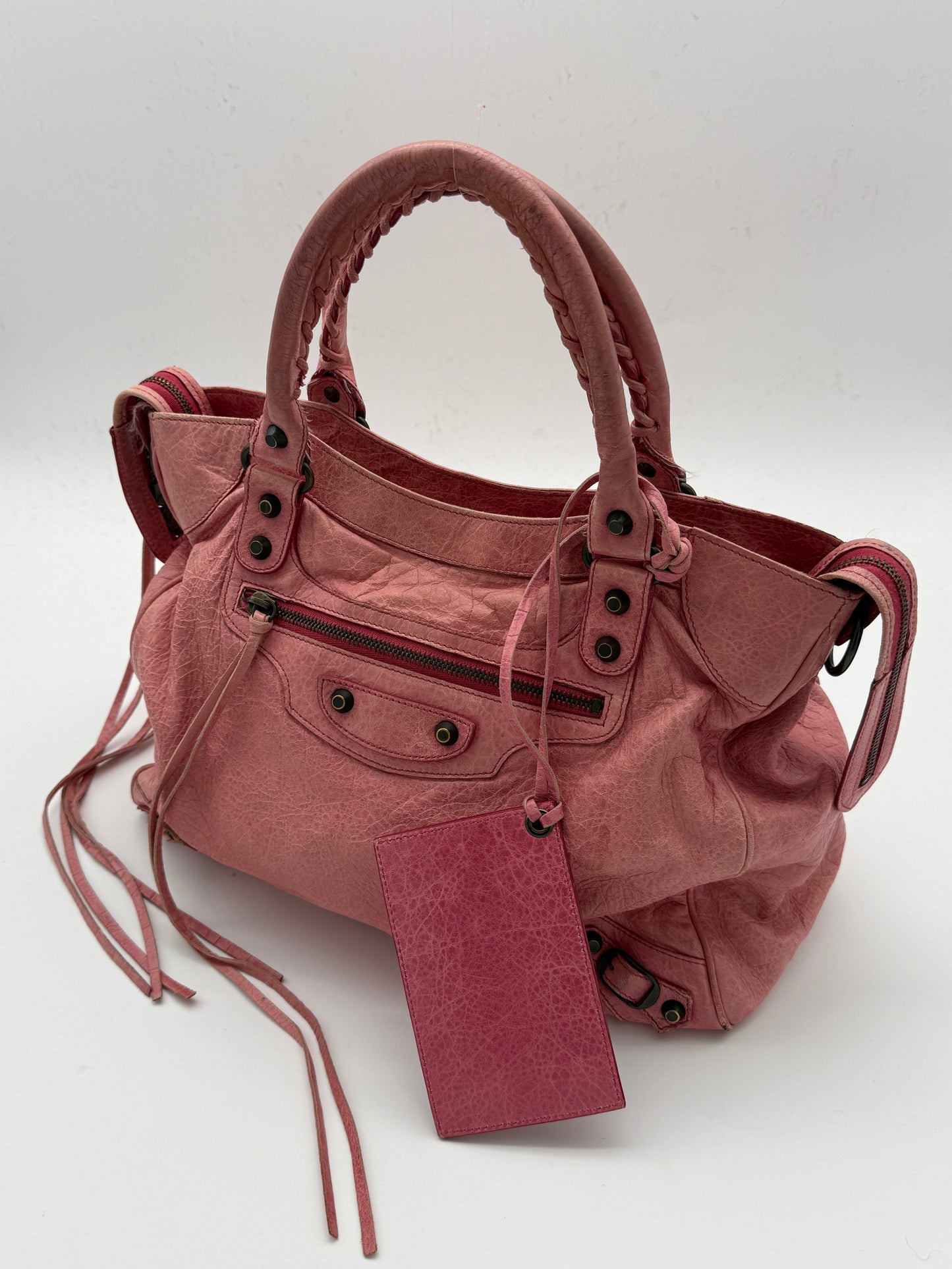 Balenciaga Classic City Bag – Pink Leather