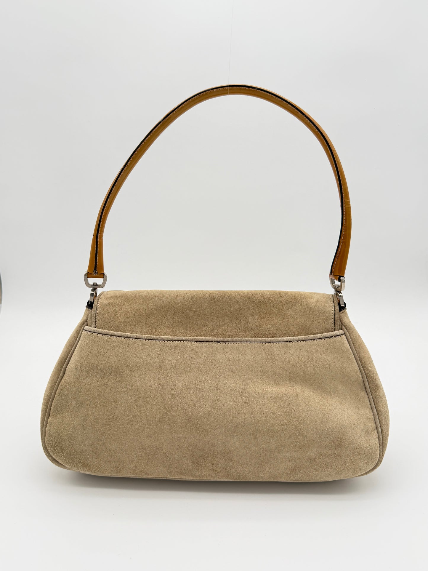 Prada Scamosciato Suede Shoulder Bag