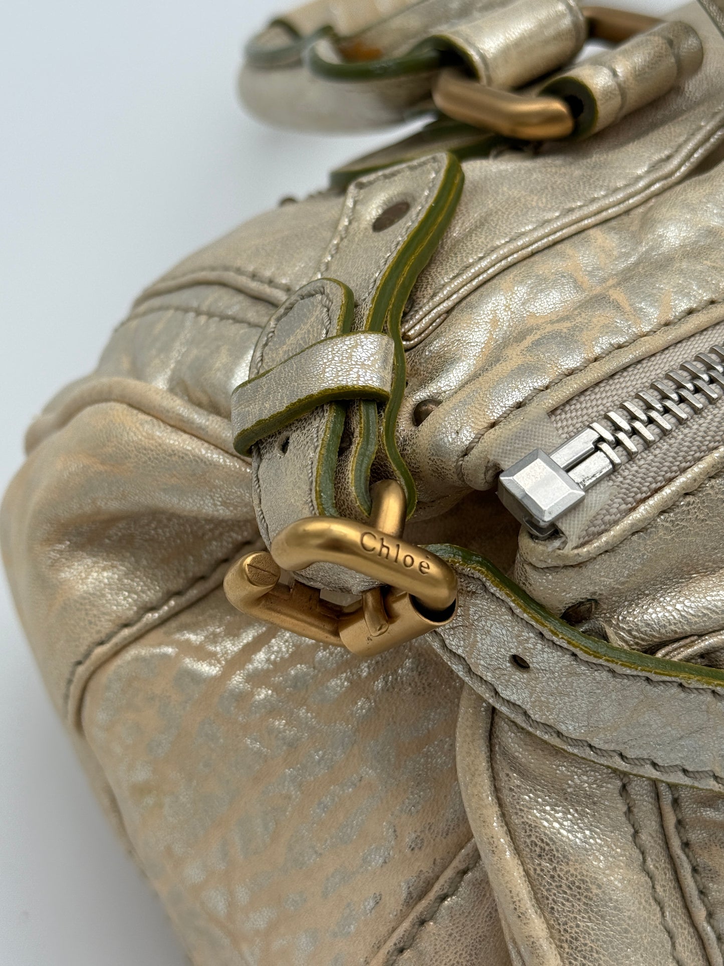 Chloé Paddington Metallic Gold Bag