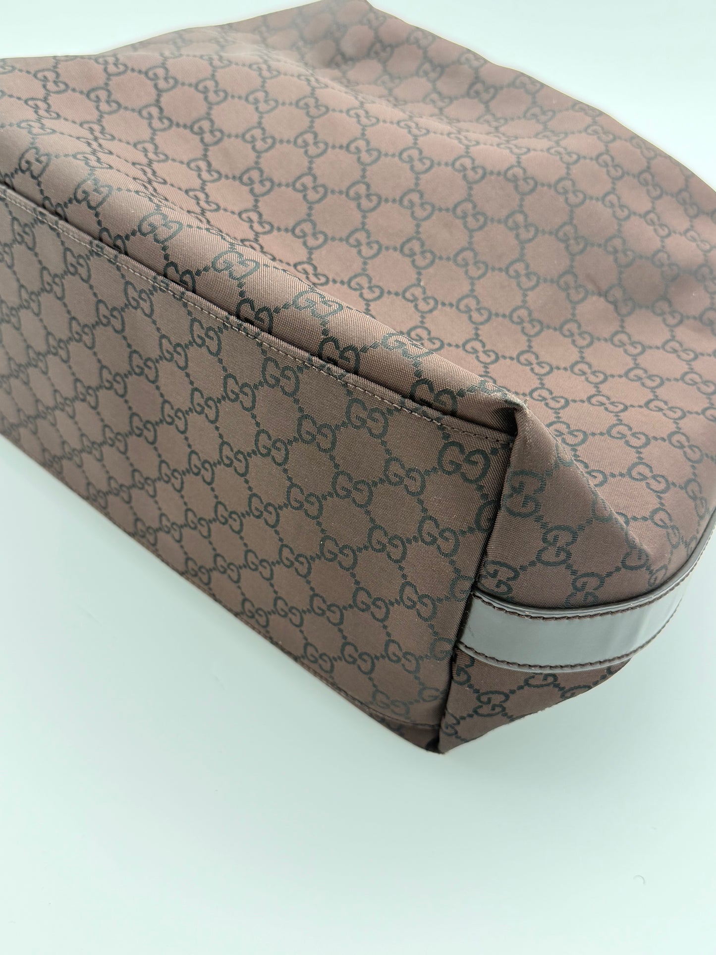 Gucci GG Monogram Hobo Bag Brown