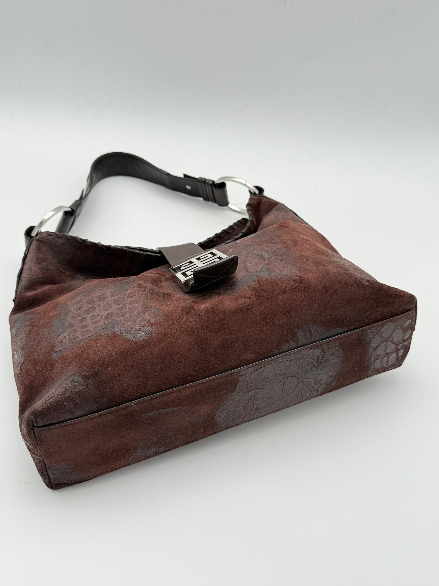 Givenchy burgundy Suede Shoulder Bag