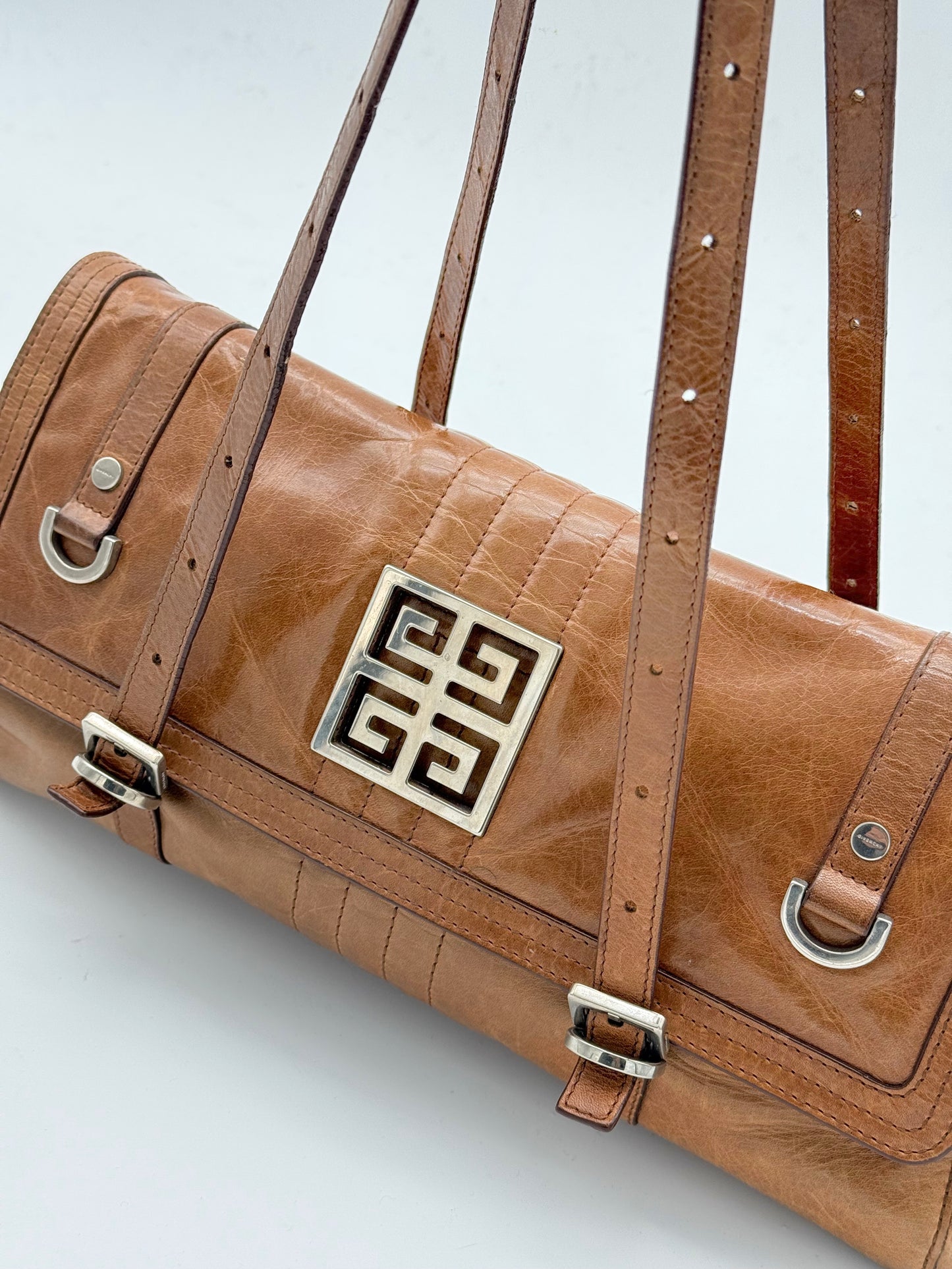 Givenchy Crinkled Leather Shoulder Bag