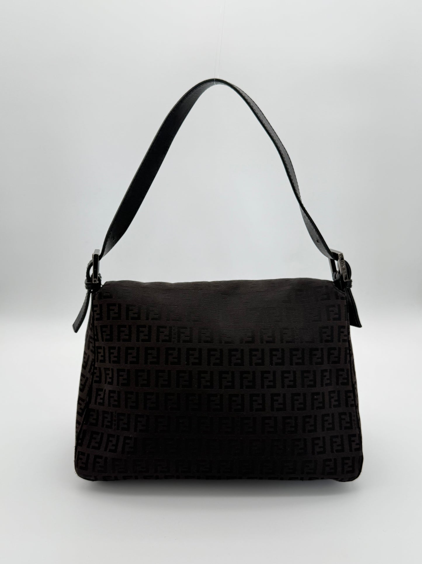 Fendi Mama Baguette Zucca Shoulder Bag