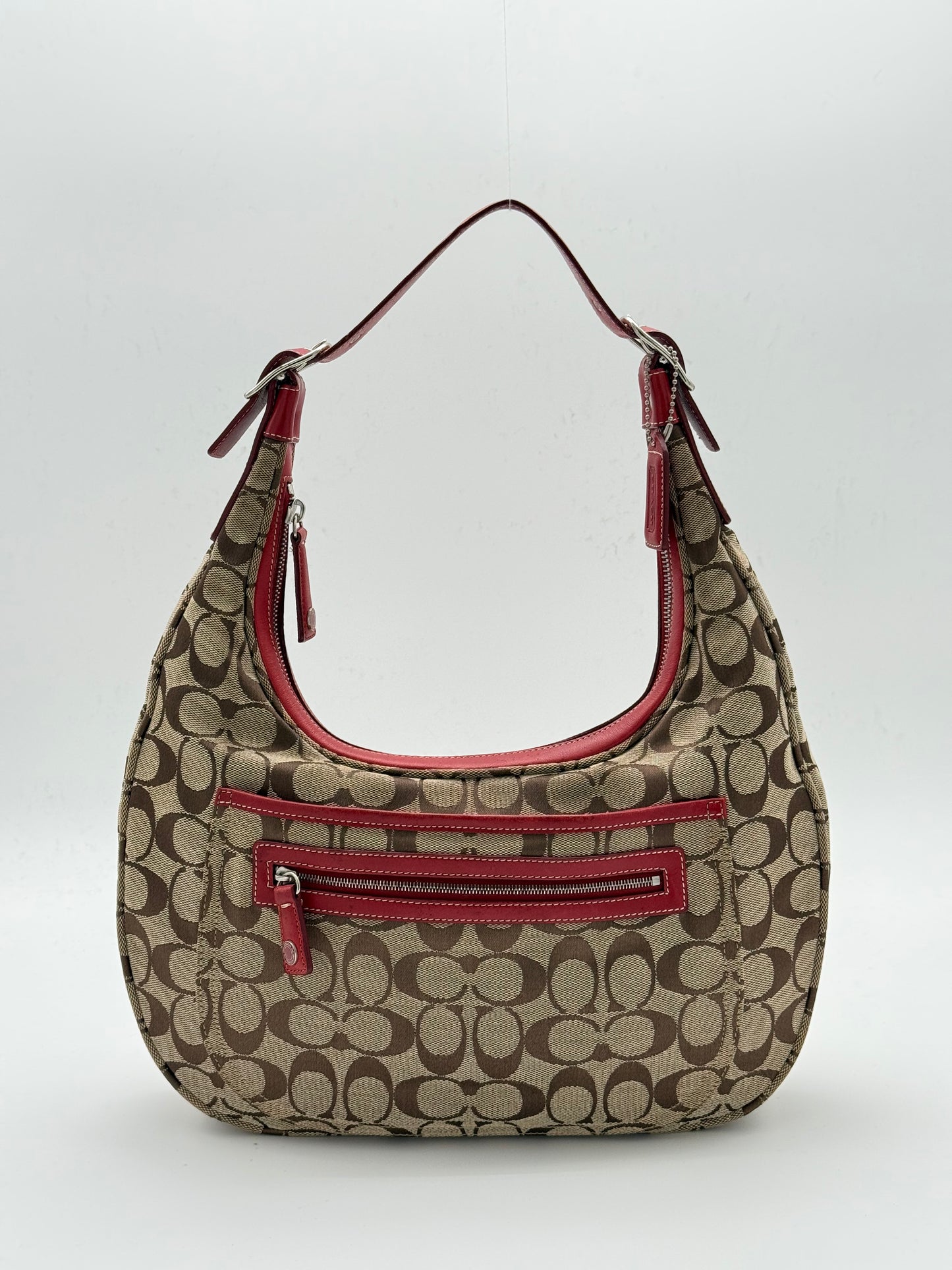 Coach Signature Hobo Shoulder Bag