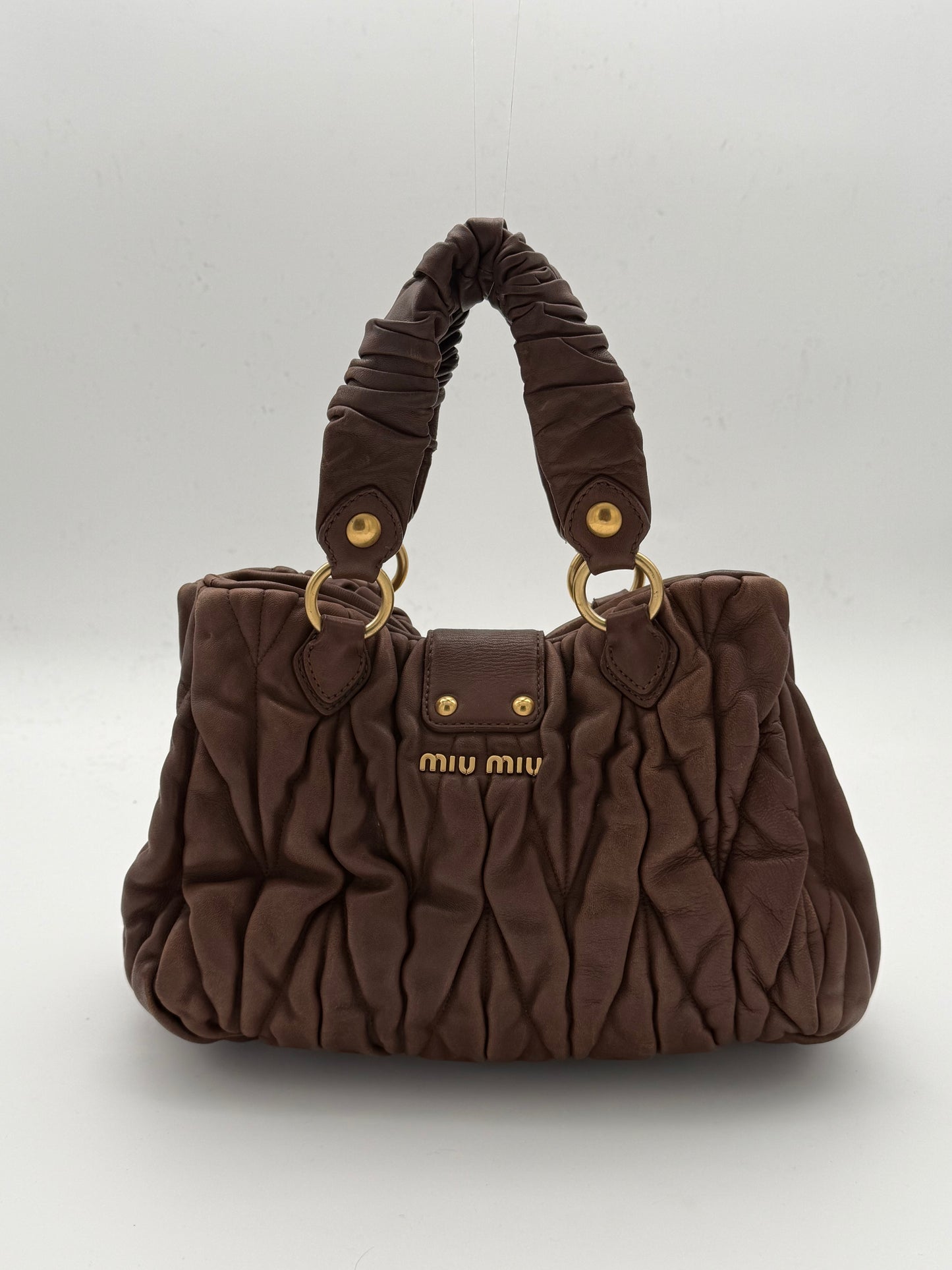 Miu Miu Matelassé Leather Handbag
