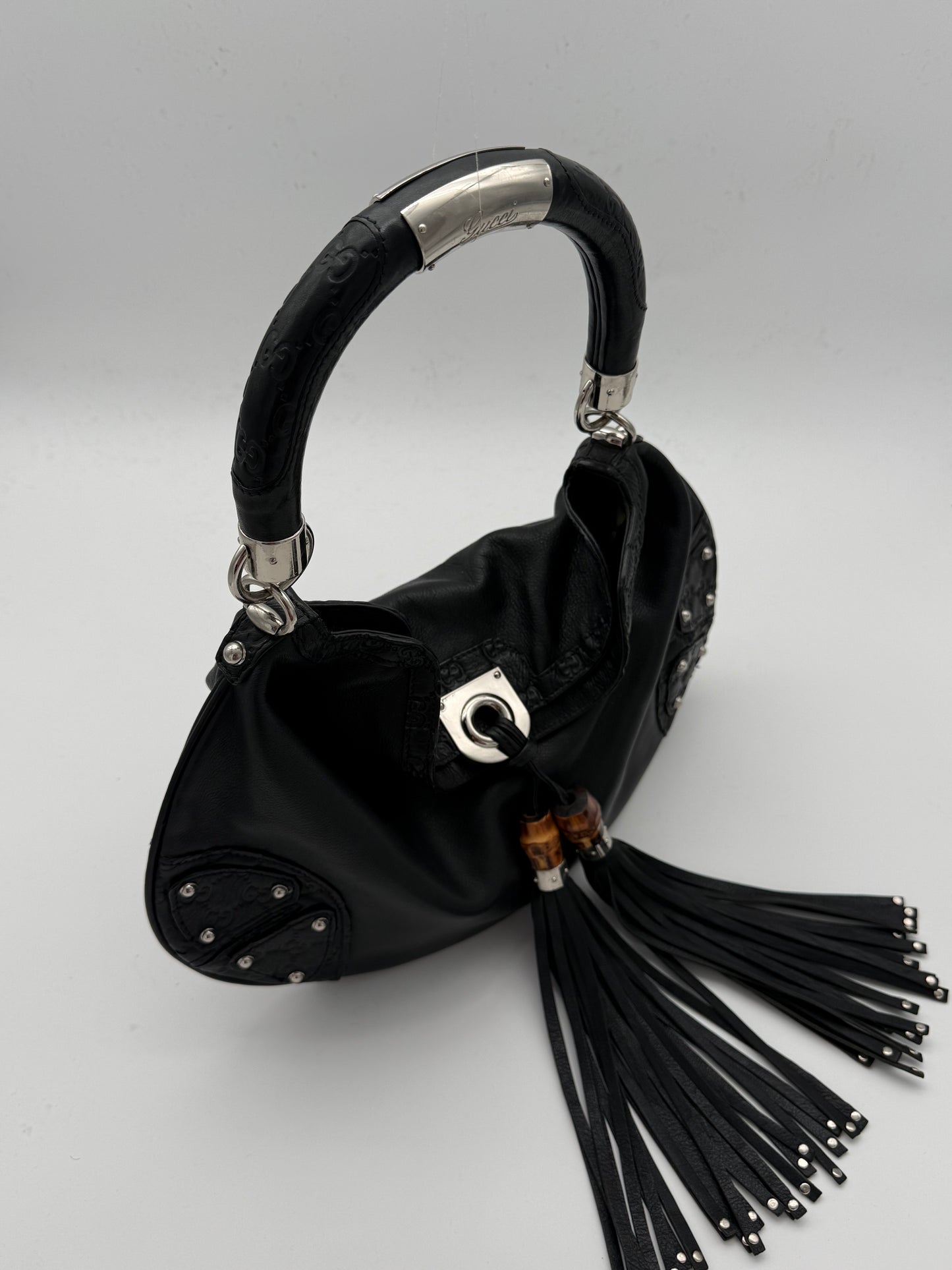 Gucci Indy Leather Hobo Bag