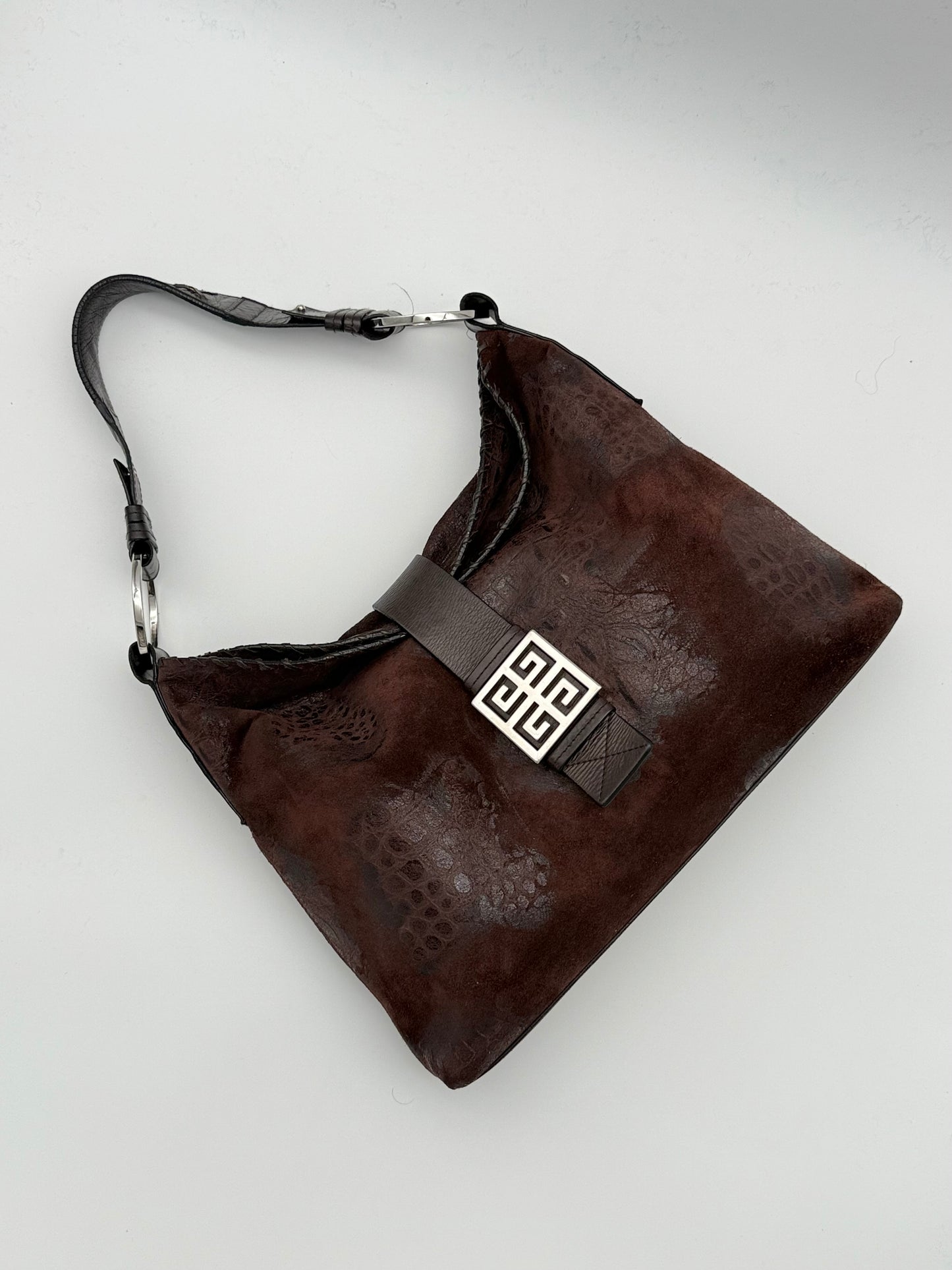 Givenchy burgundy Suede Shoulder Bag
