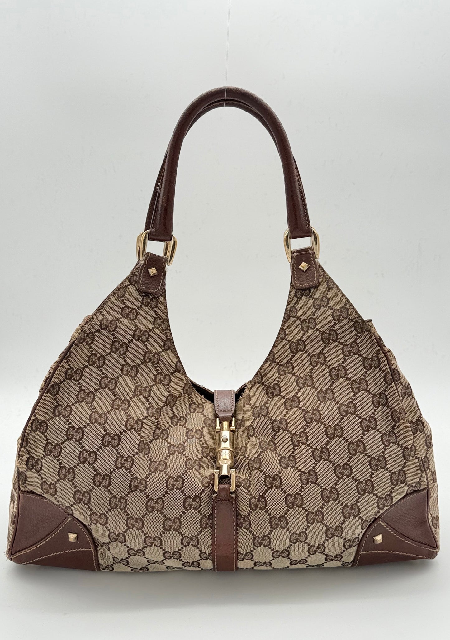Gucci Monogram Canvas Shoulder Bag