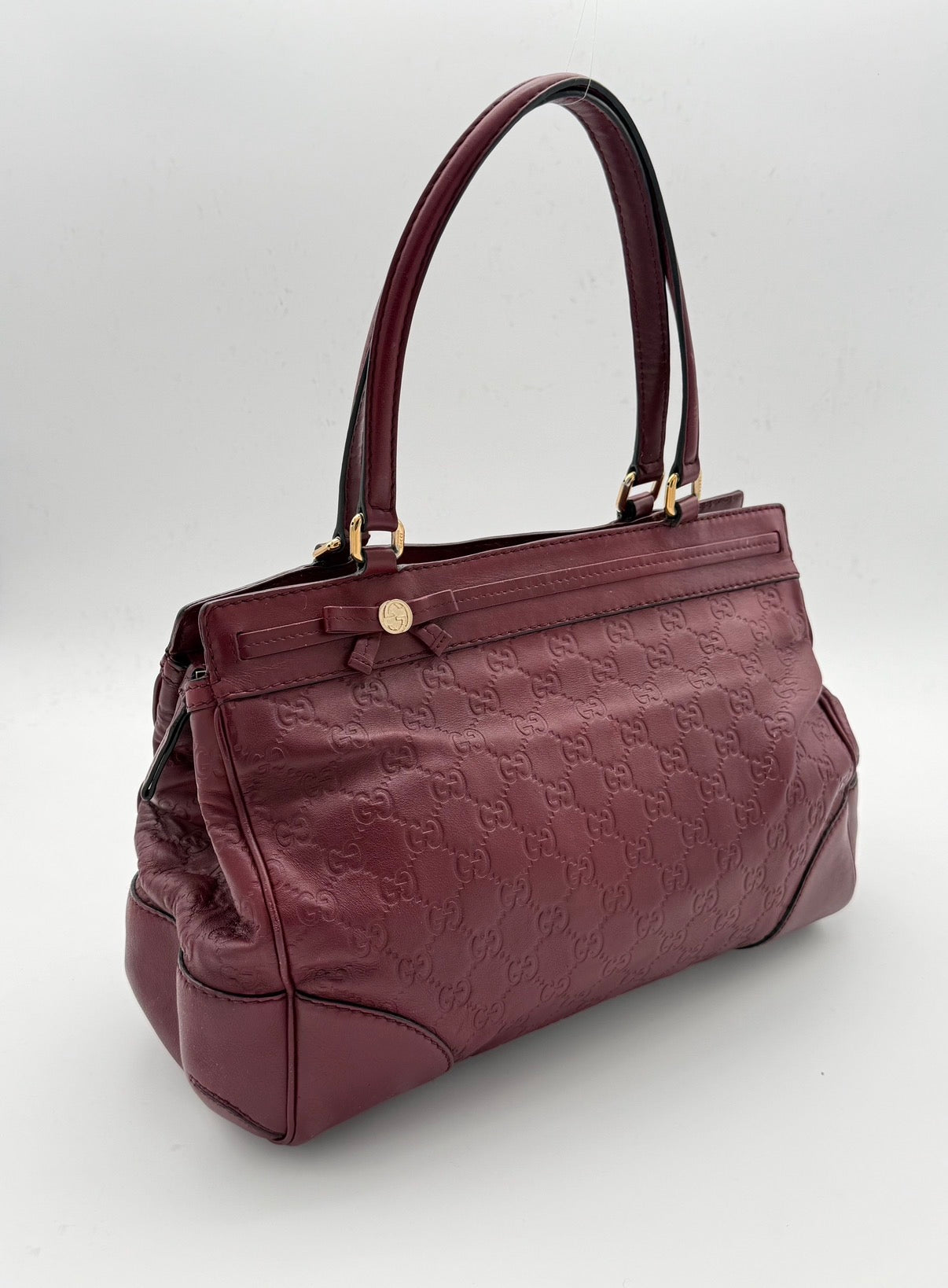 Gucci GG Embossed Leather Tote