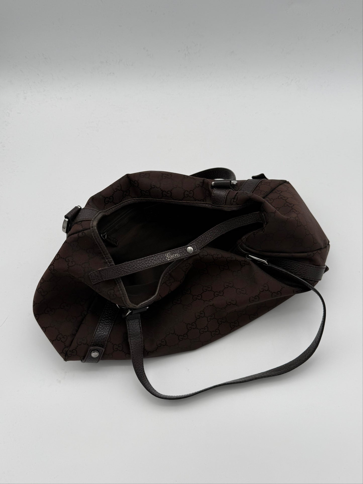 Gucci Abbey GG Monogram Canvas Shoulder Bag